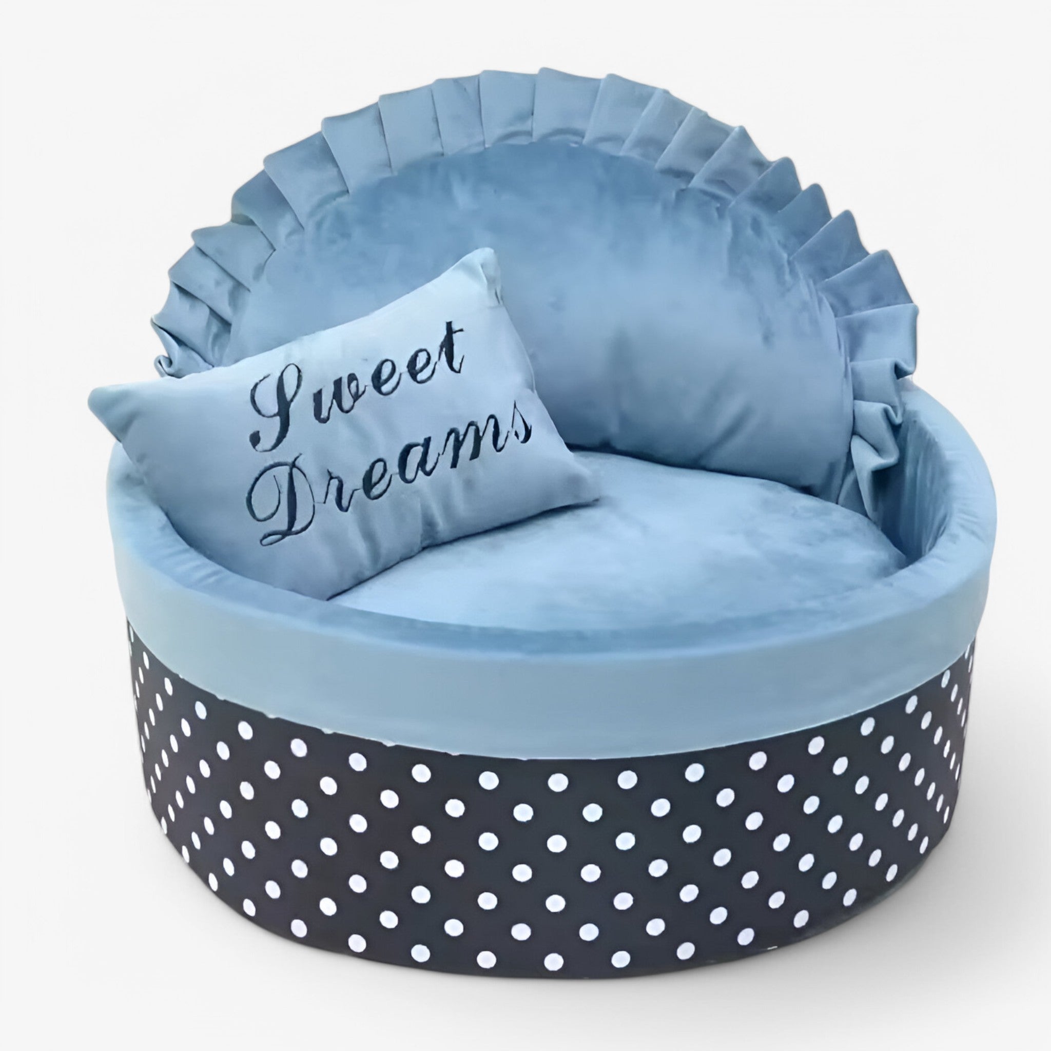 Milo Dot | Letto Invernale Caldo e Confortevole Per Animali Domestici - blu - - Concept Palermo