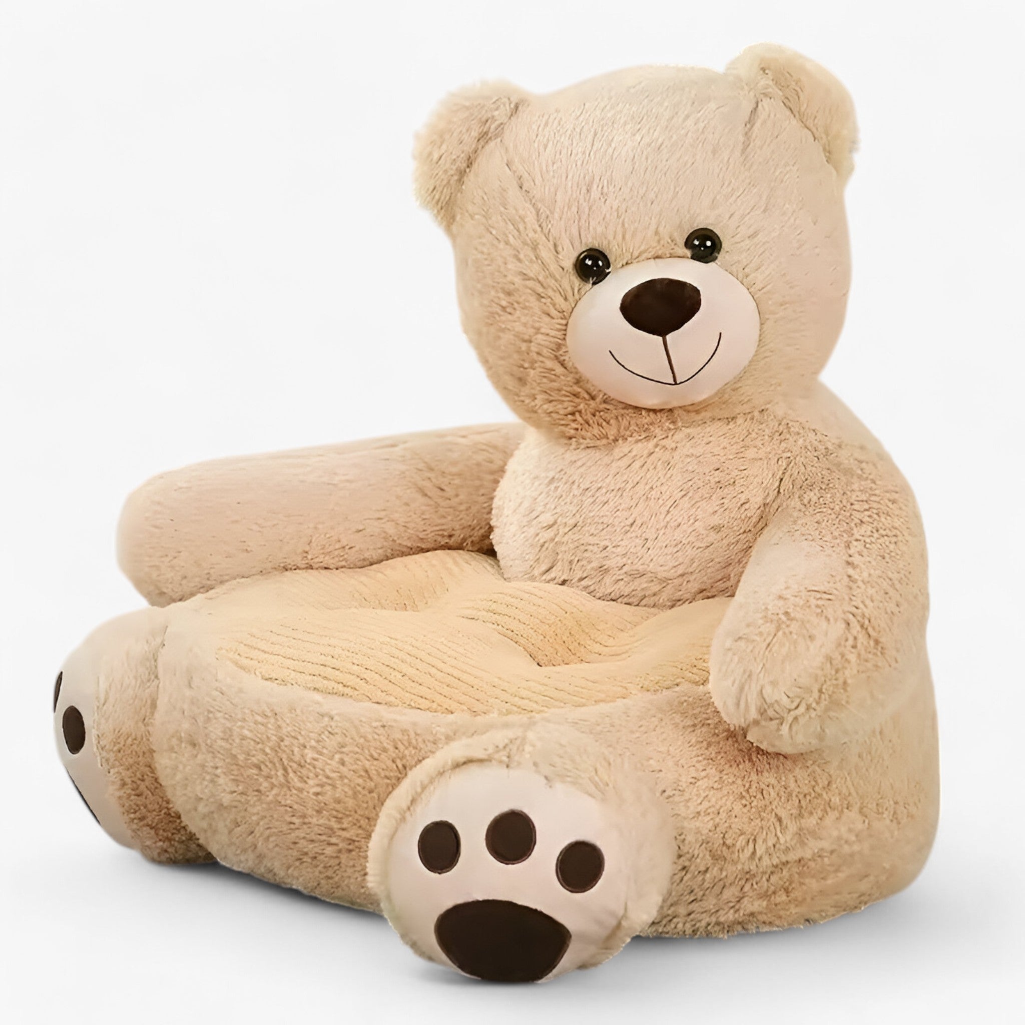 Bowie | Divano Let di Lusso per Piccoli e Grandi Animali Domestici - orso khaki 50X50X45CM - - Concept Palermo