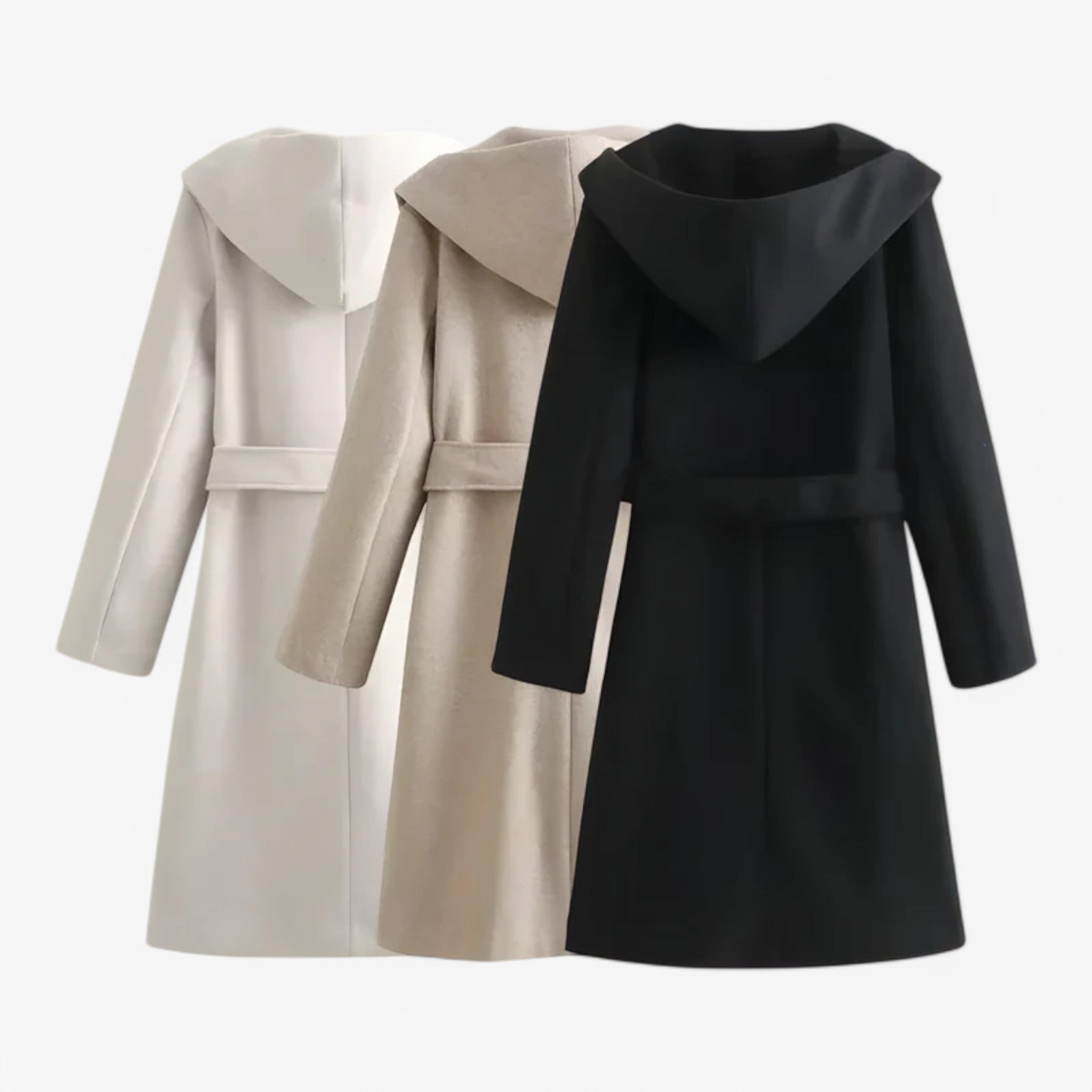 Jasmina | Cappotto con cappuccio - Caldo e alla moda - - coats coats for women - Concept Palermo