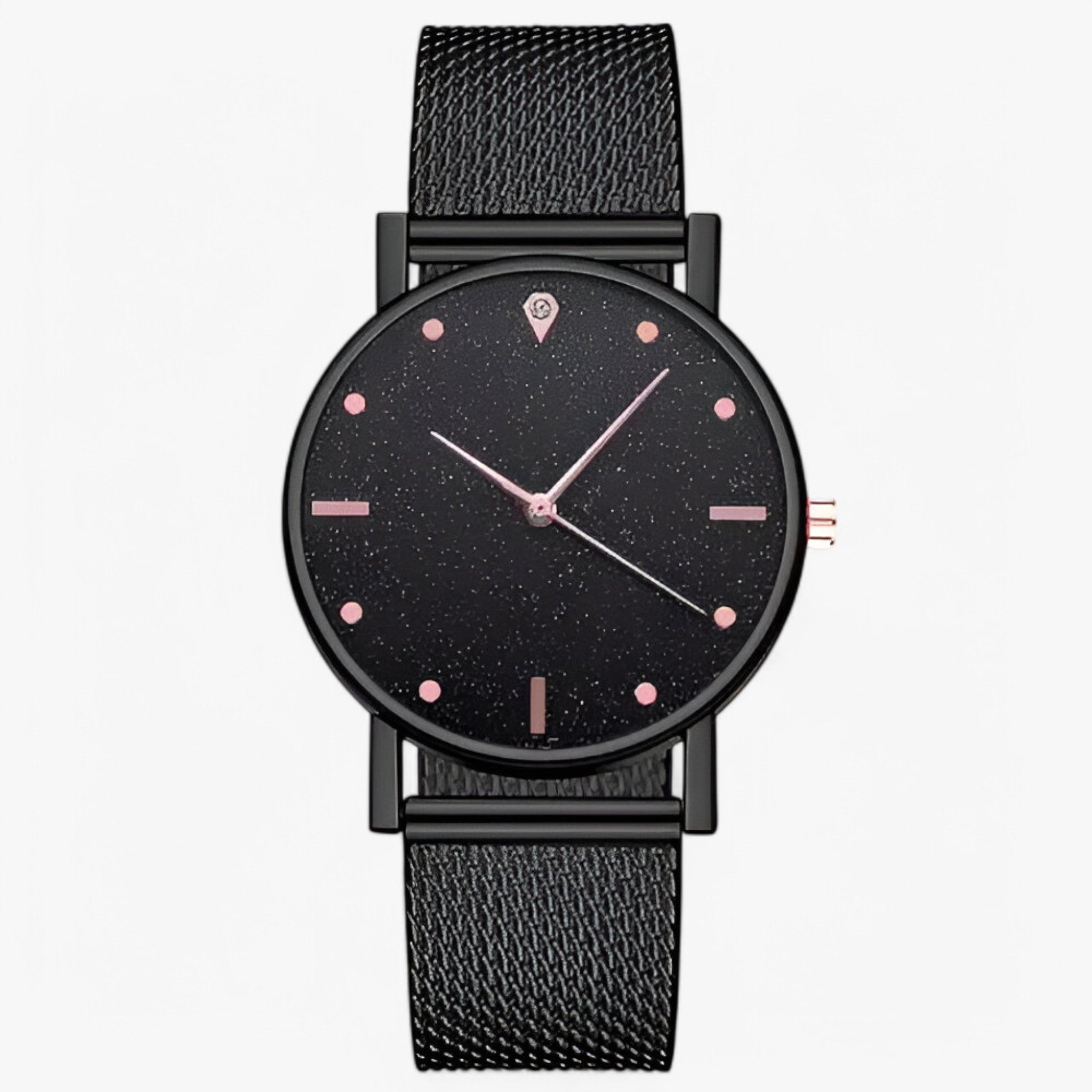 Karina | Orologio Elegante in Oro Rosa con Quadrante a Cuore - Nera-3 - female watch watch for women - Concept Palermo