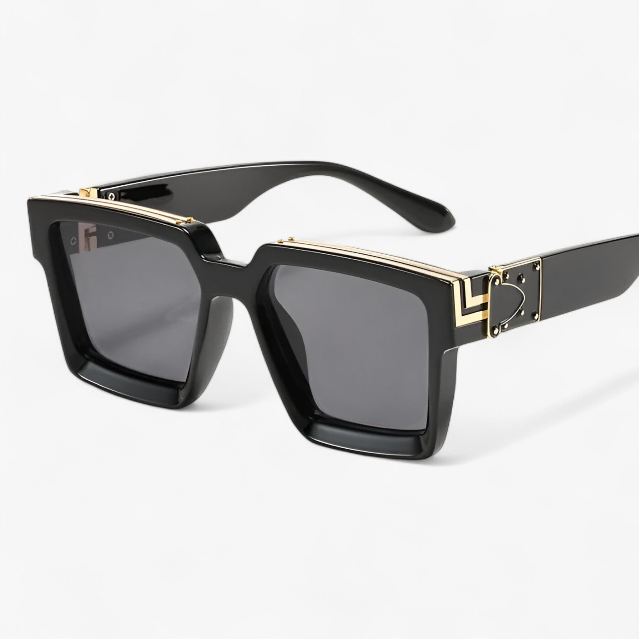 Ulrich | Occhiali da sole quadrati vintage da uomo e donna - Nero Grigio other - Fashion Sunglasses men sunglasses polarized mens sunglasses Polarized man sunglasses Sunglasses sunglasses polarized men - Concept Palermo