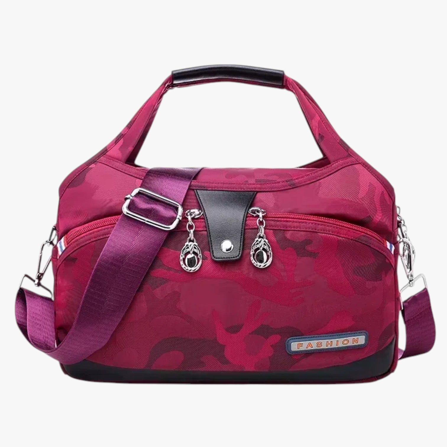 Leona | Borsa a tracolla alla moda con spazio extra - Rosso mimetico - bag Bags handbags women bags Women's handbags - Concept Palermo