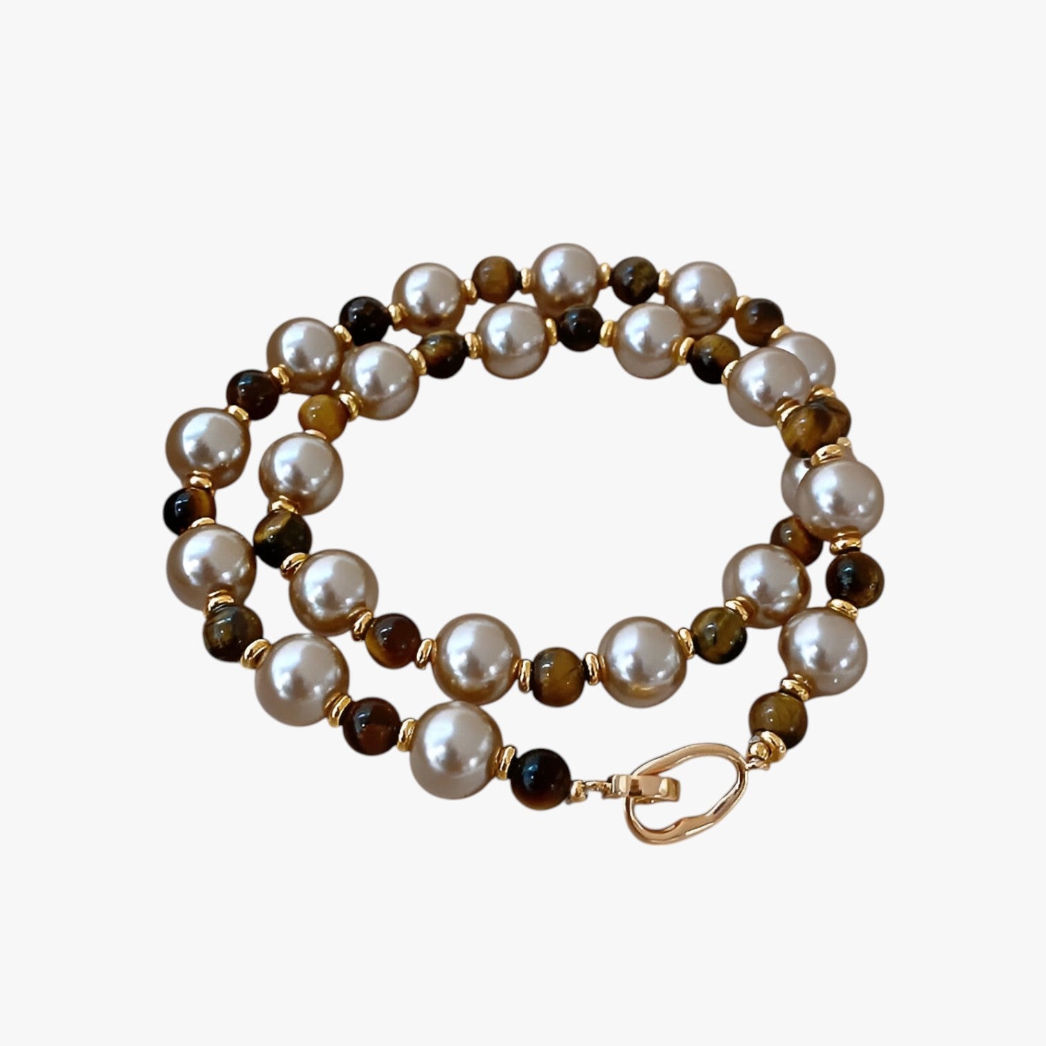 Malia | Elegante collana in occhio di tigre per un look raffinato - - Fashion Necklaces Necklace Necklaces for Women - Concept Palermo