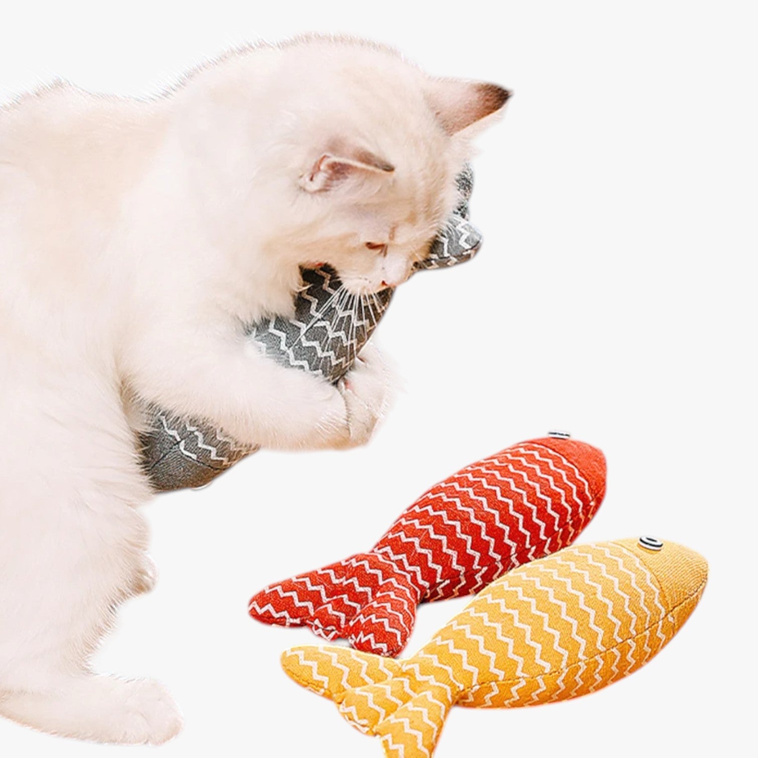 Sunny | Pesce Giocattolo in Canapa con Valeriana per Gatti - - pet pet toys petproduct - Concept Palermo