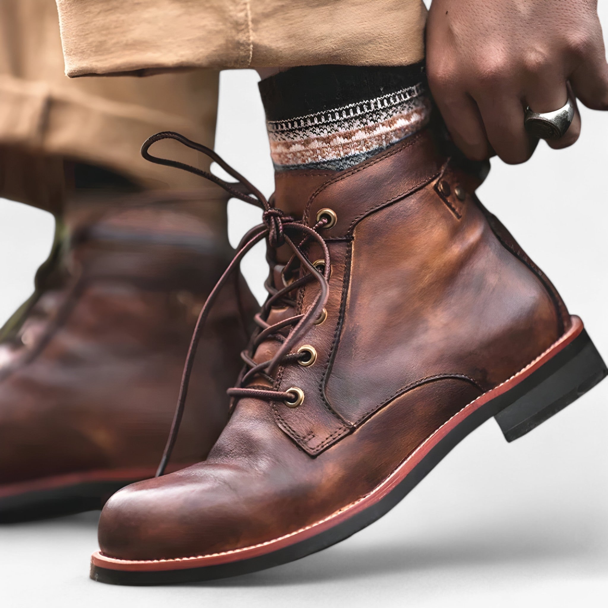 Serge | Stivaletti alti da uomo – Stile robusto e comfort massimo - - Boots & Shoes MA-PRODUKT-LI Men's Shoes shoes shoes for men Shoes men - Concept Palermo