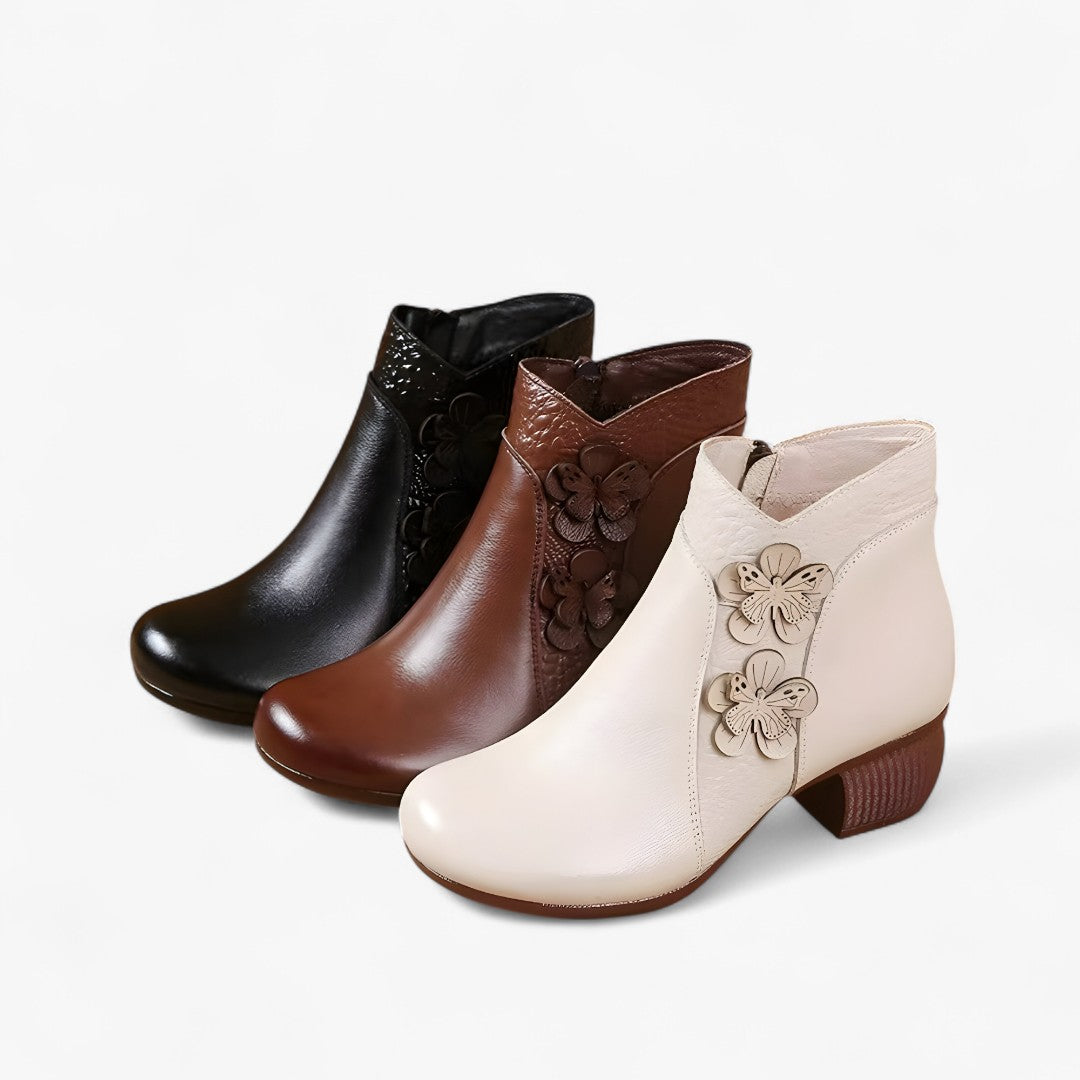 Greta | Stivaletti retrò in vera pelle con tacco ottico - - BOOTS Boots & Shoes - Concept Palermo