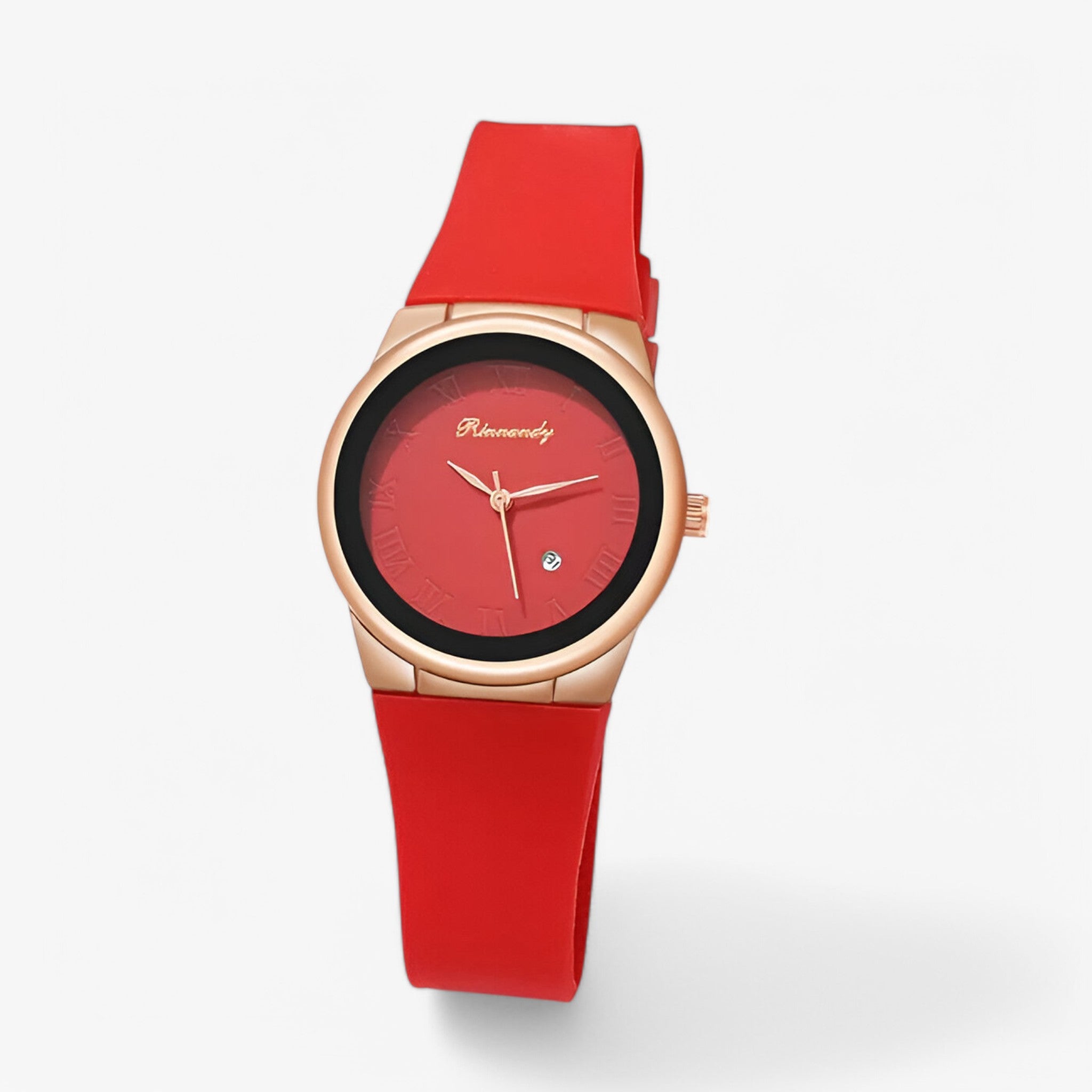 Sofia | Orologio al quarzo da donna con cinturino sportivo in silicone - Rossa - watch for women - Concept Palermo