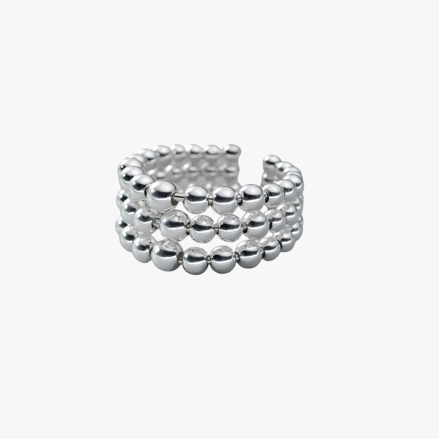 Sienna | Elegante e Unica - Anello geometrico in argento a tre strati fatto a mano - - Accessories Jewelry Rings womens ring - Concept Palermo