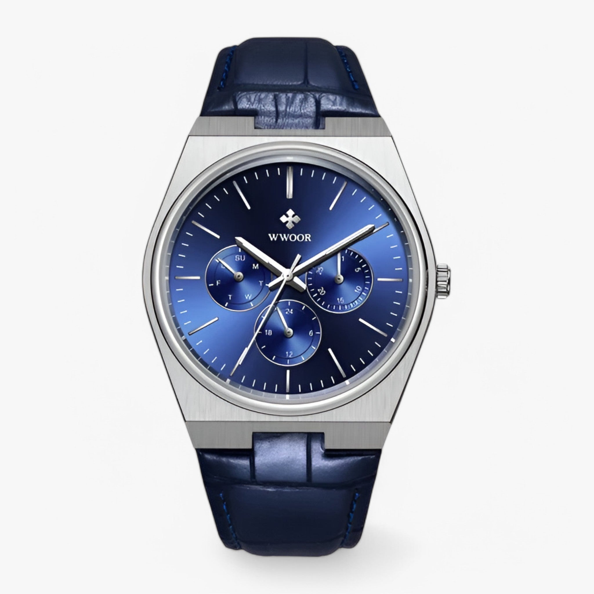 Ronan | Orologio al Quarzo in Acciaio con Vetro Zaffiro - blu argento - - Concept Palermo