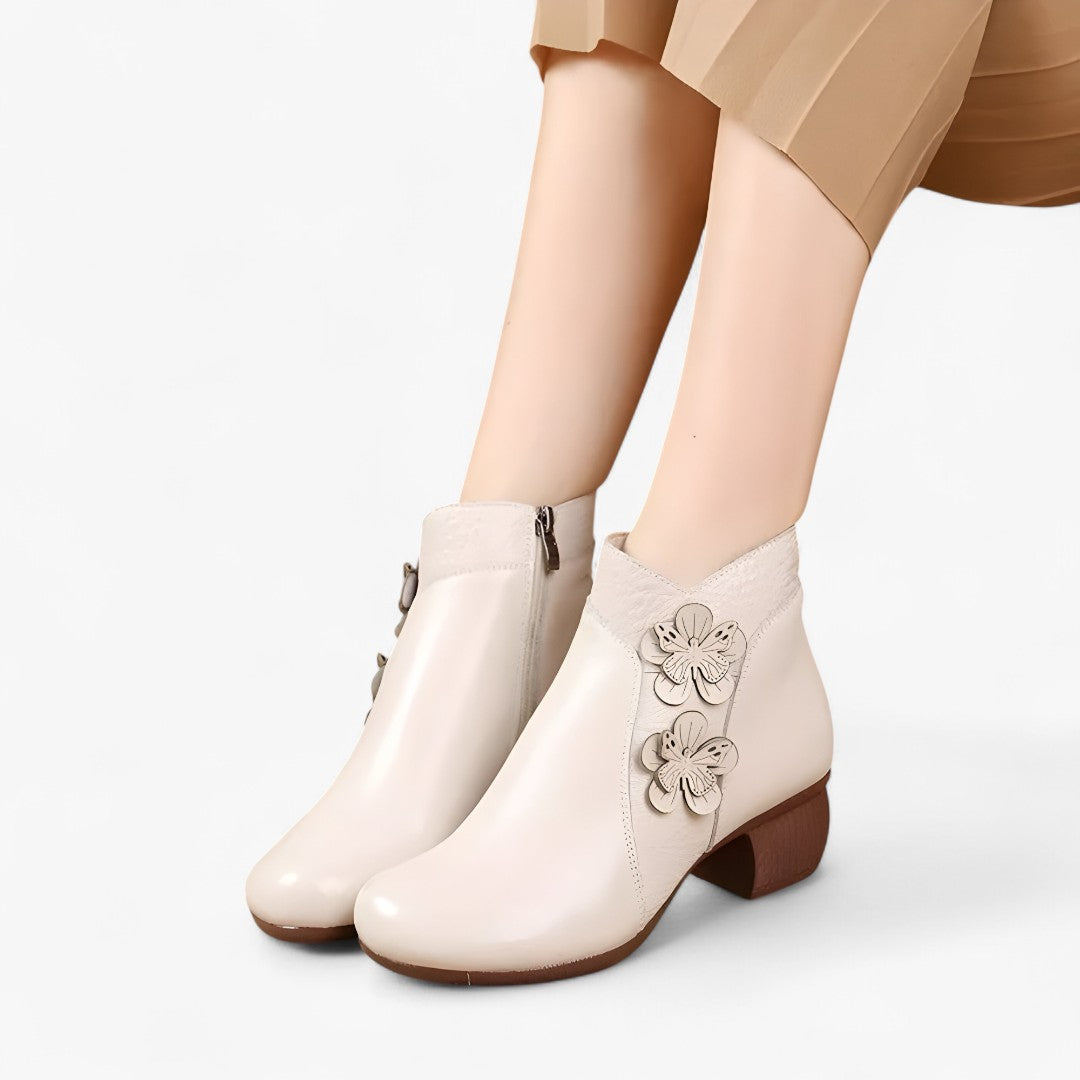Greta | Stivaletti retrò in vera pelle con tacco ottico - - BOOTS Boots & Shoes - Concept Palermo