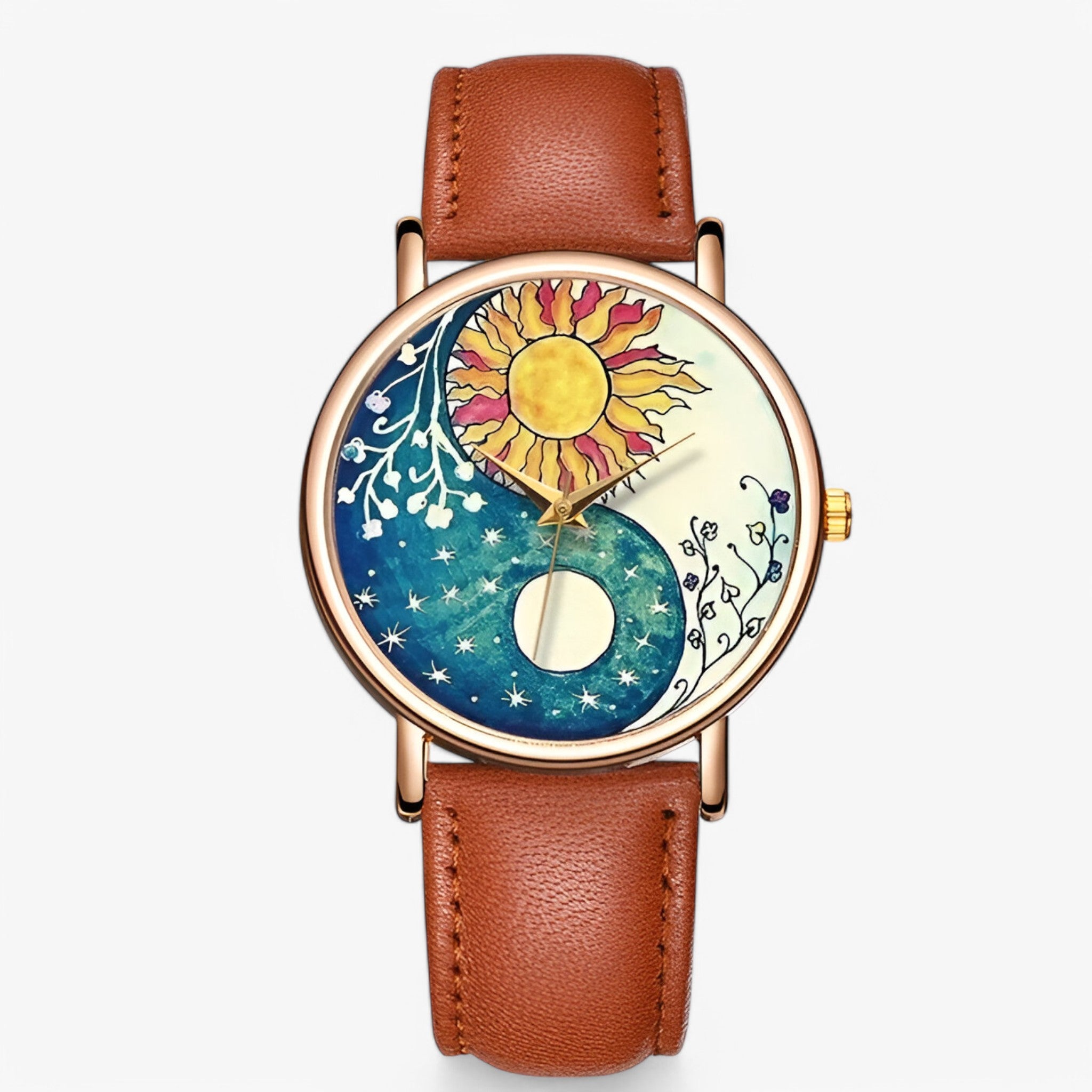 Noemi | Orologio alla moda in vera pelle con design originale e resistente all’acqua - Marrone chiaro - female watch watch for women - Concept Palermo
