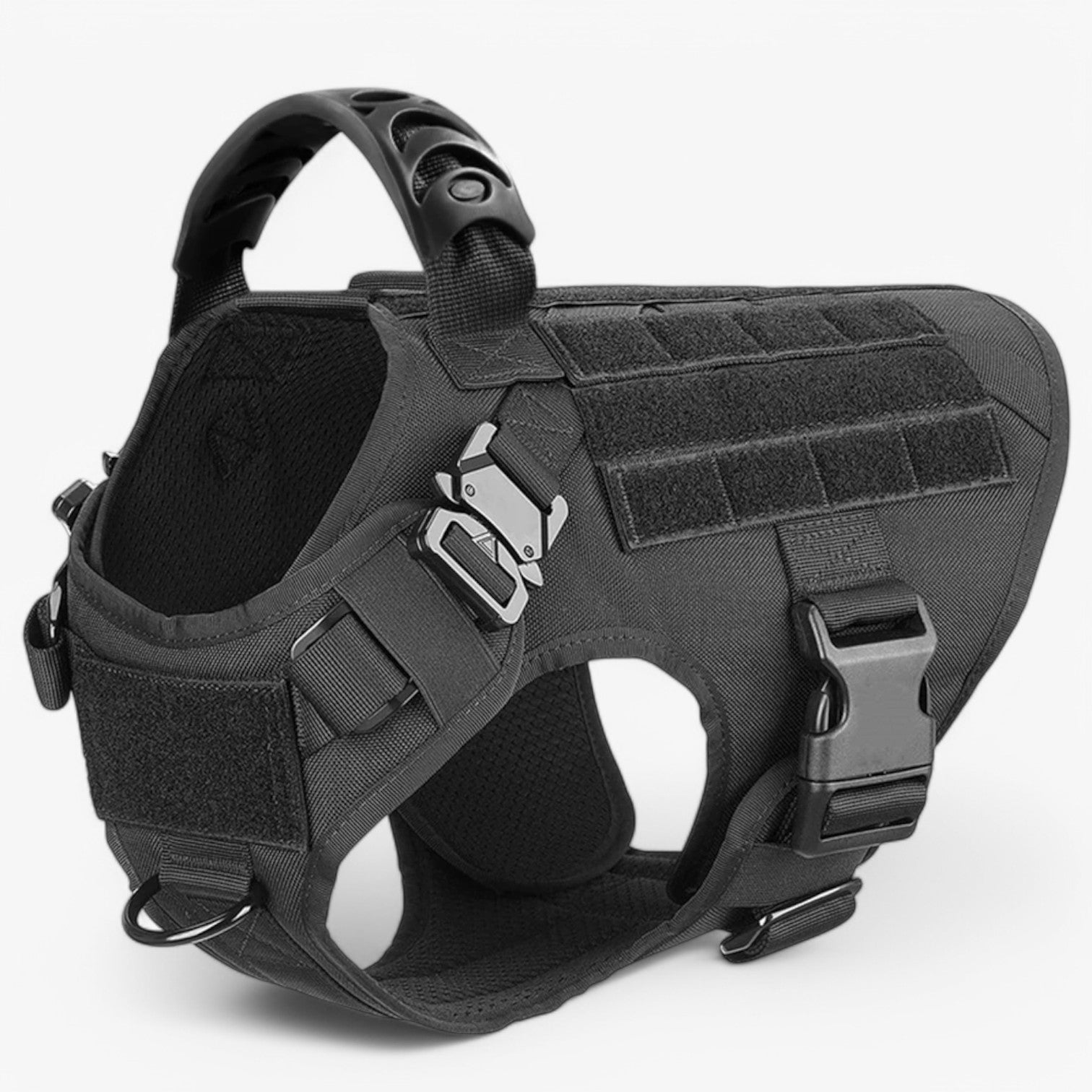 Bernado | Imbracatura tattica per cani - Attrezzatura da addestramento sicura e confortevole - Imbracatura Nera - dog DOG SUPPLIES - Concept Palermo