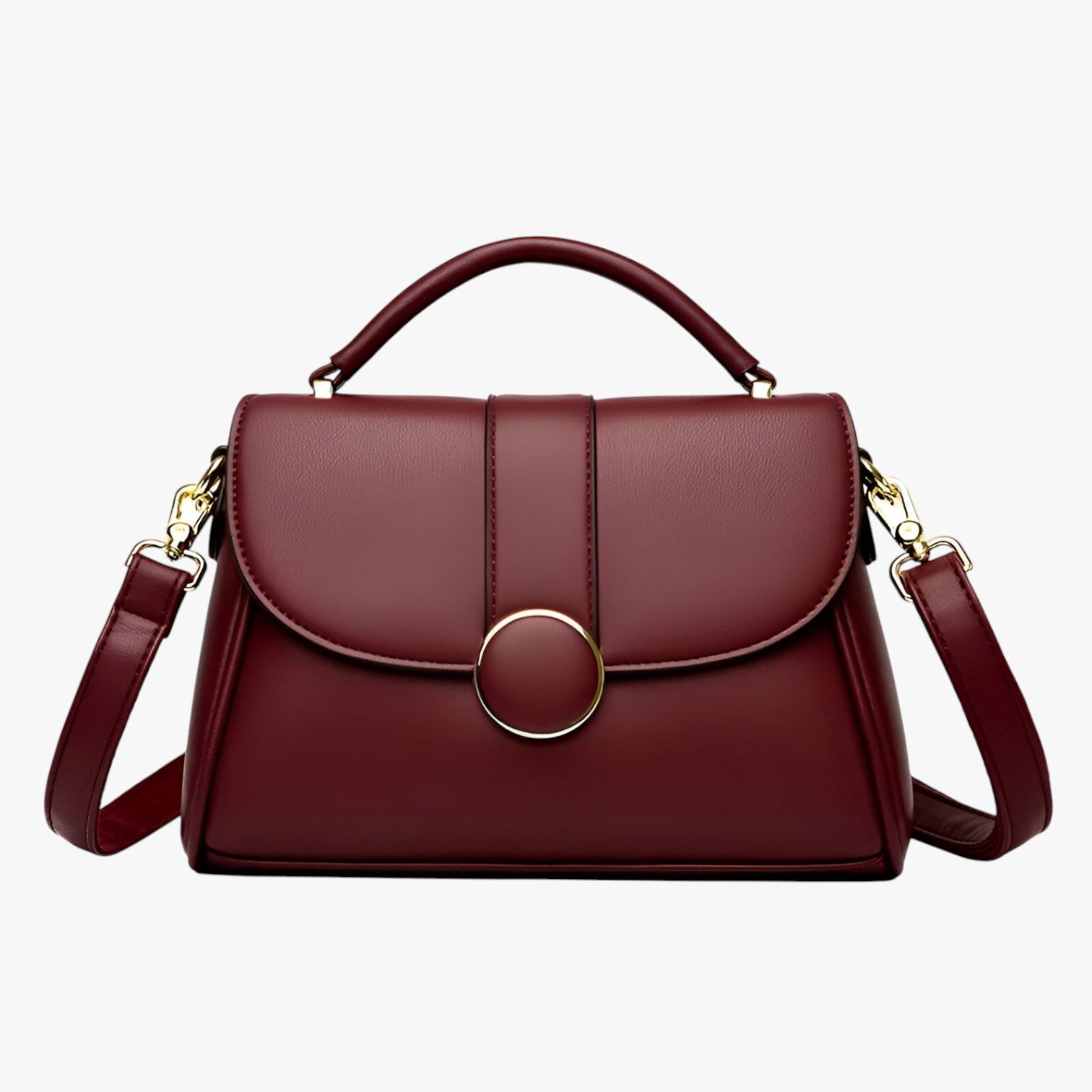 Suzy | Elegante borsa a tracolla firmata - Rosso Bordeaux - Bags handbags women bags Women's handbags - Concept Palermo