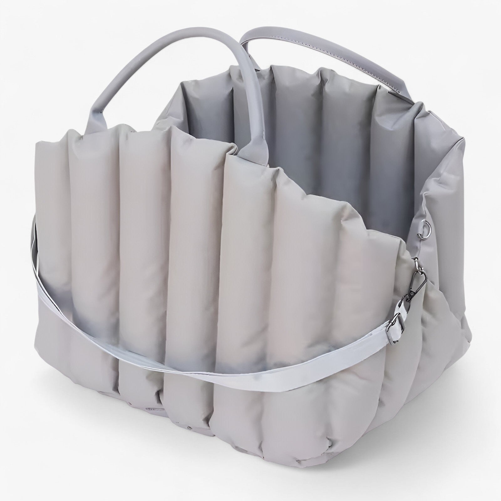 Mila | Borsa per Cani Luxe e Calda per Viaggi - grigio chiaro - - Concept Palermo
