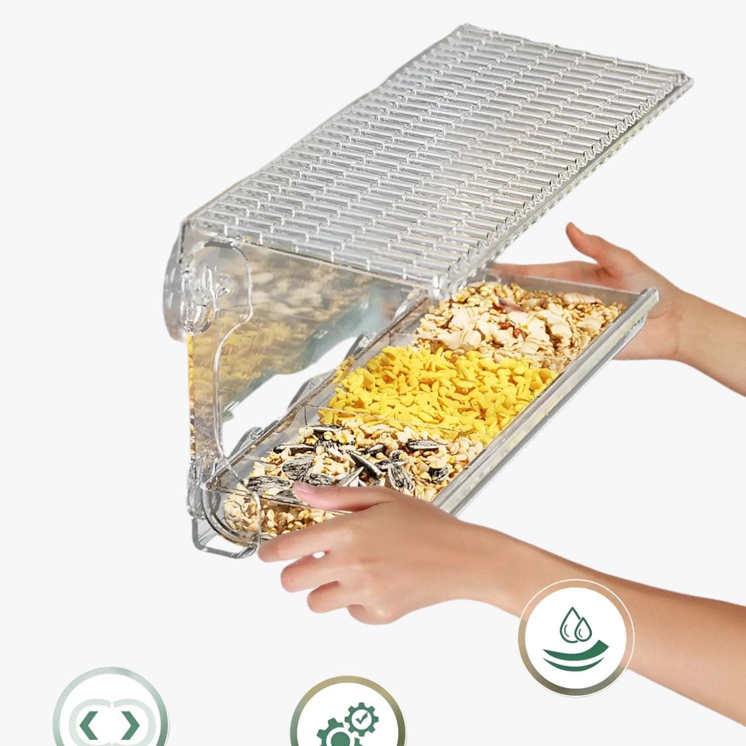 Nadia | Casetta per uccelli trasparente – Goditi i uccelli da vicino nel tuo giardino - - bird bird feeder birdproduct pet PET SUPPLIES - Concept Palermo
