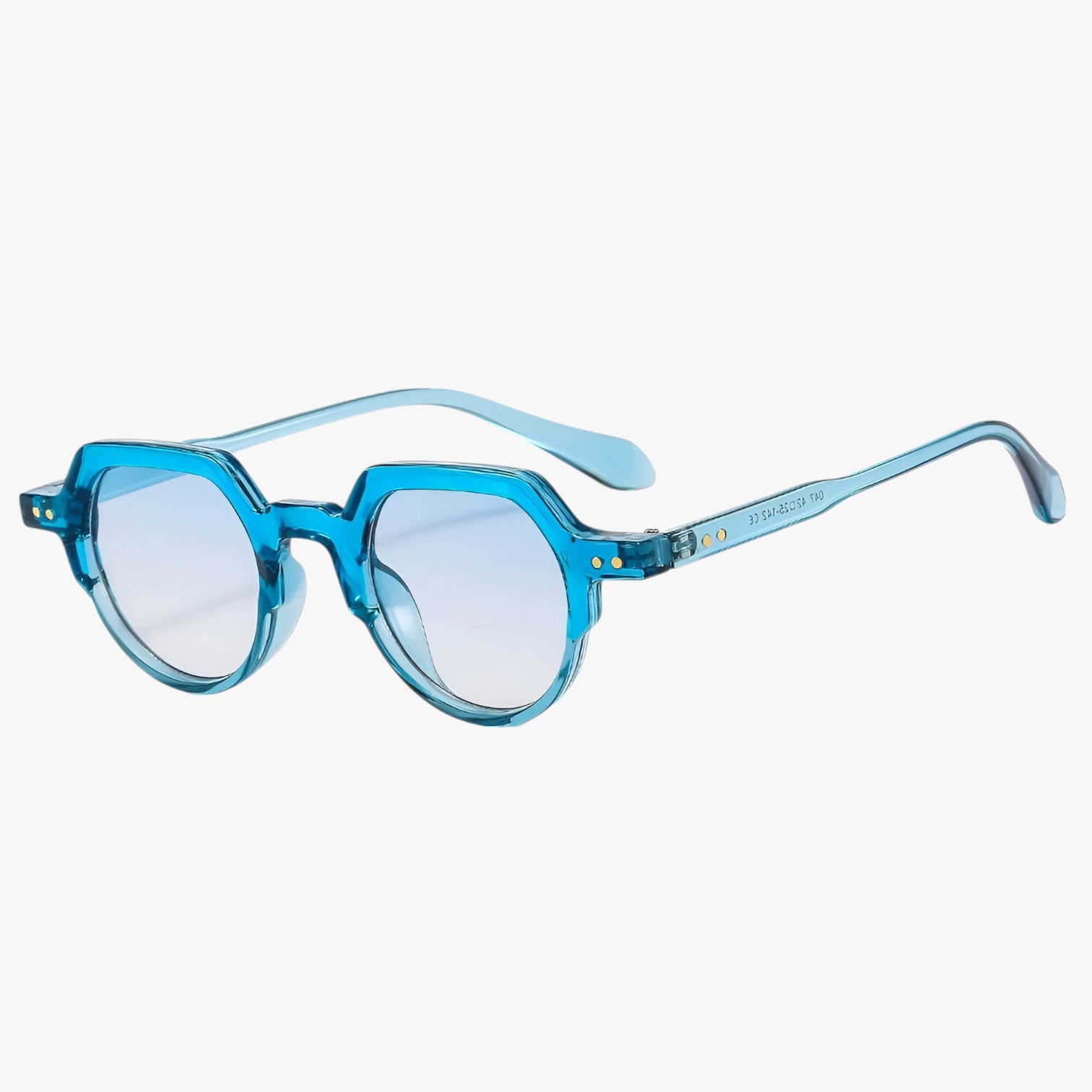 Eden | Occhiali da Sole Punk UV400 Design Irregolare Retrò con Lenti Oceaniche - blu come in foto - Fashion Sunglasses sun glasses Sunglasses - Concept Palermo