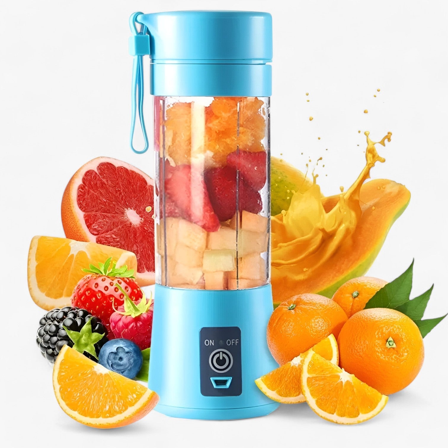 Karylle | Estrattore USB portatile: Smoothie freschi in qualsiasi momento e ovunque - Blu - Kitchen kitchen accessory kitchen gadgets - Concept Palermo