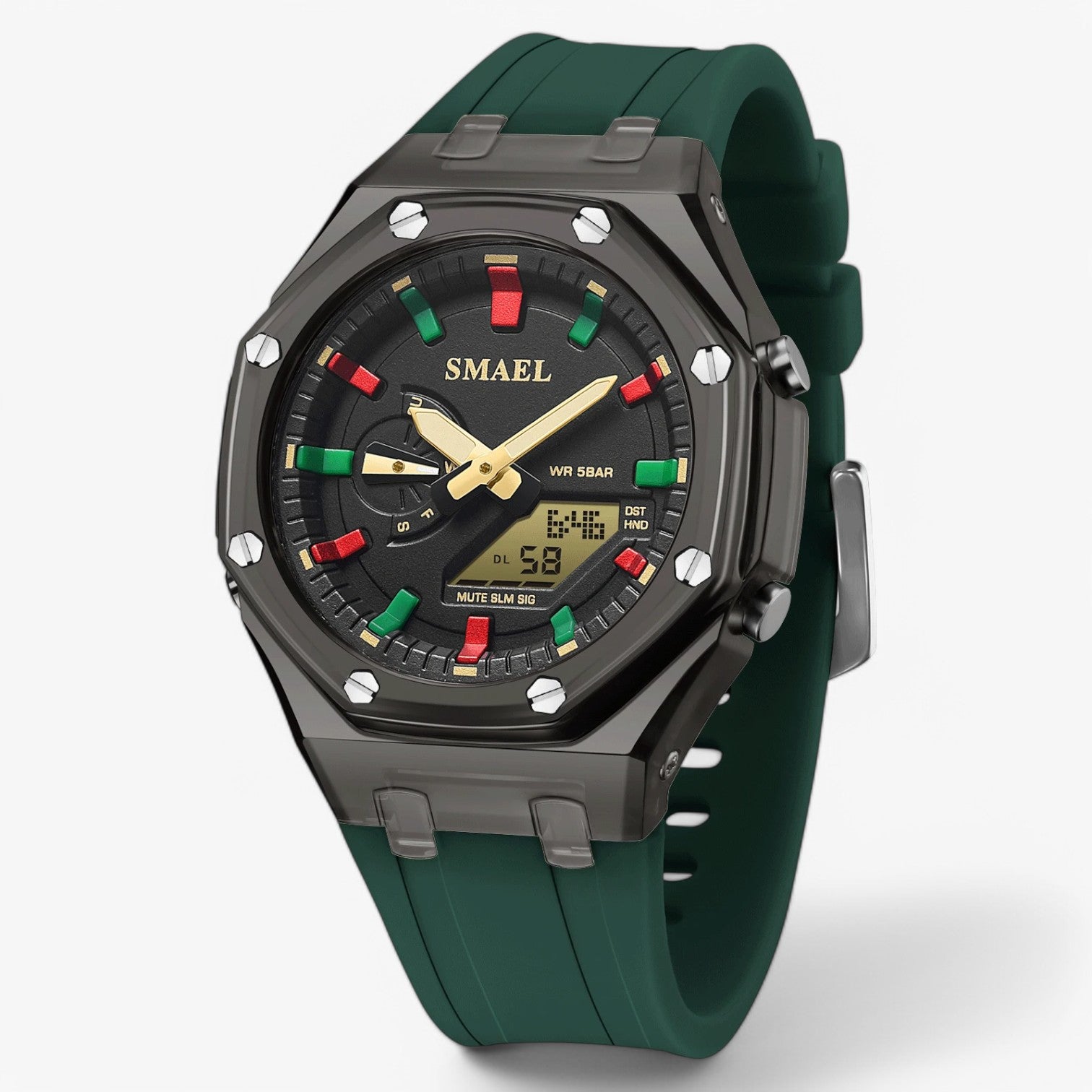 Ciara | Orologio da donna – Impermeabile e doppia visualizzazione dell'ora - Verde Scuro - female watch watch watch for women women watch wrist watches for women - Concept Palermo