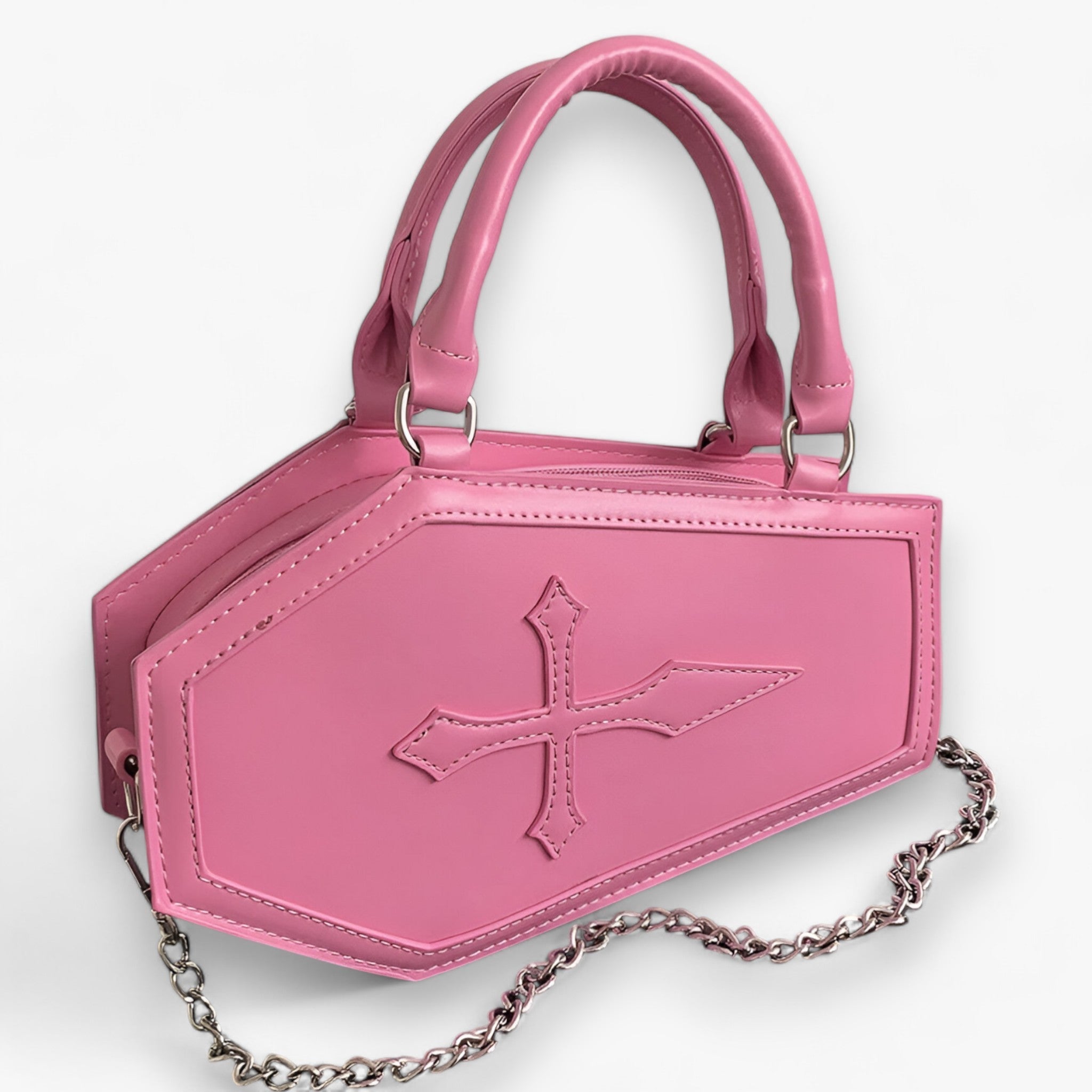 borsetta a catena con manico – spaziosa ed elegante per cosplay di Halloween - Rosa 24.5cmx6cmx15cm - bags handbags Shoulder Bags women women bags women's bags - Concept Palermo