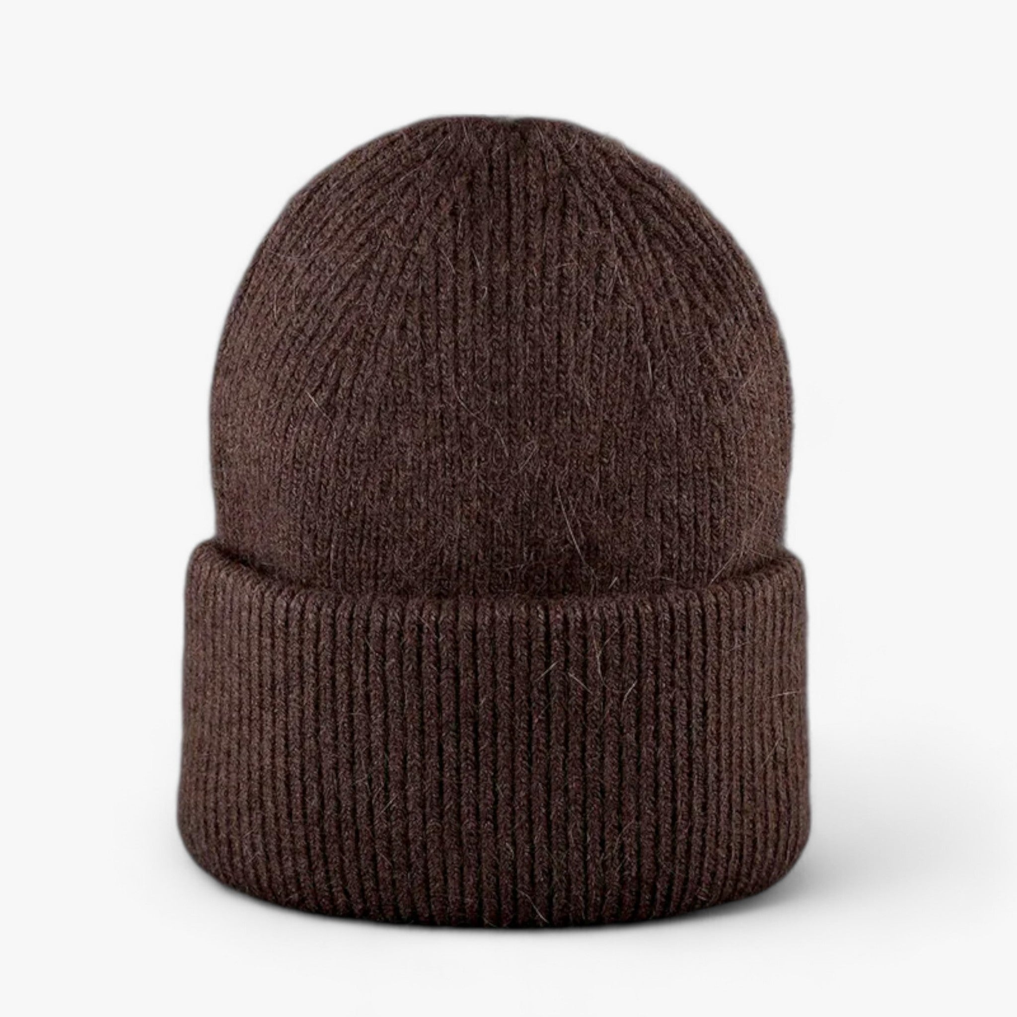 Elle | Cappello invernale: calore lussuoso con vera pelliccia di coniglio - Caffè 54cm-60cm - bucket hats hat Sun Hats - Concept Palermo