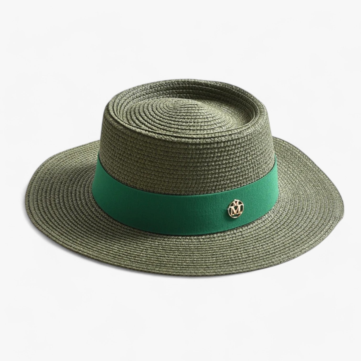 Clara | Elegante cappello di paglia - Stile, leggero e adatto ai viaggi - legergroen 56-58CM - bucket hats hat Hat for girls women hat - Concept Palermo