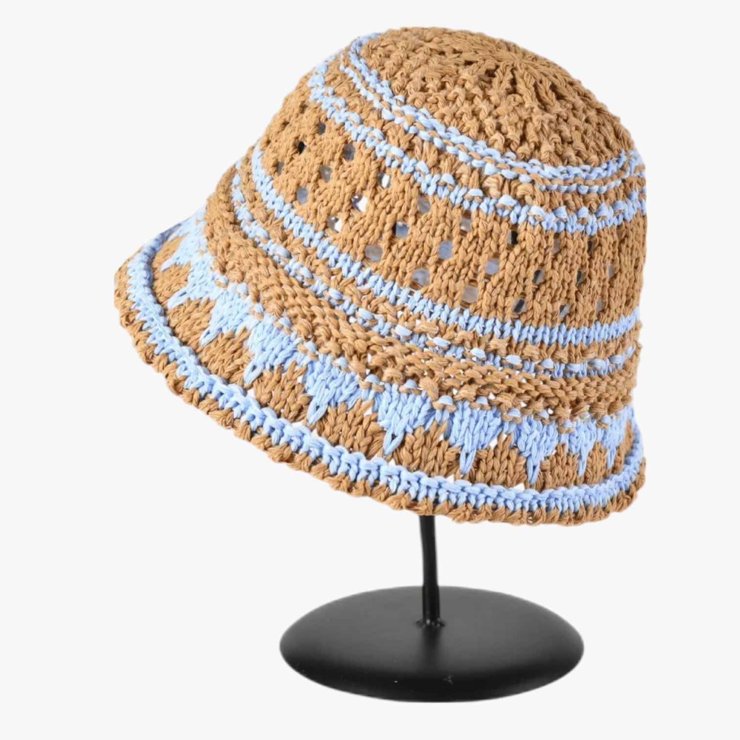 Elora | Cappello estivo traforato pieghevole da donna - Cachi - hat Hat for girls hats women hat womens hat - Concept Palermo