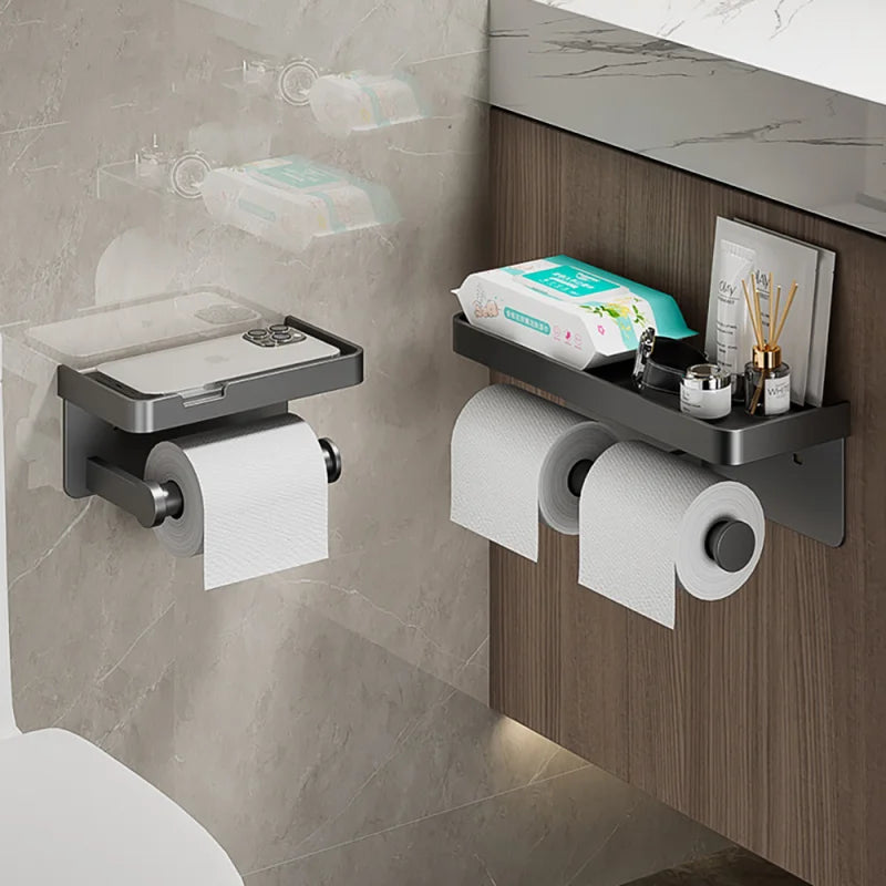 Porta rotolo di carta igienica multifunzionale Luxe Hold - - - Concept Palermo