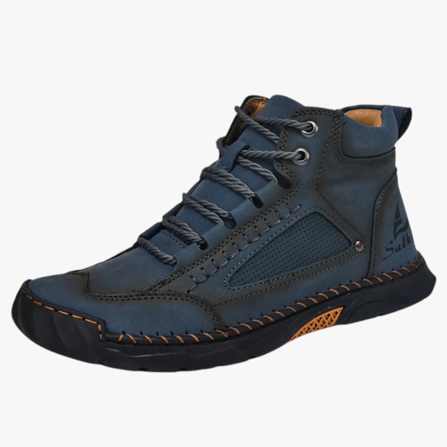 Justin | Stivali da Uomo Fatti a Mano Design in Pelle, Traspiranti & Stile Casual Premium - blu scuro - Boots & Shoes Men's Shoes shoes shoes for men - Concept Palermo