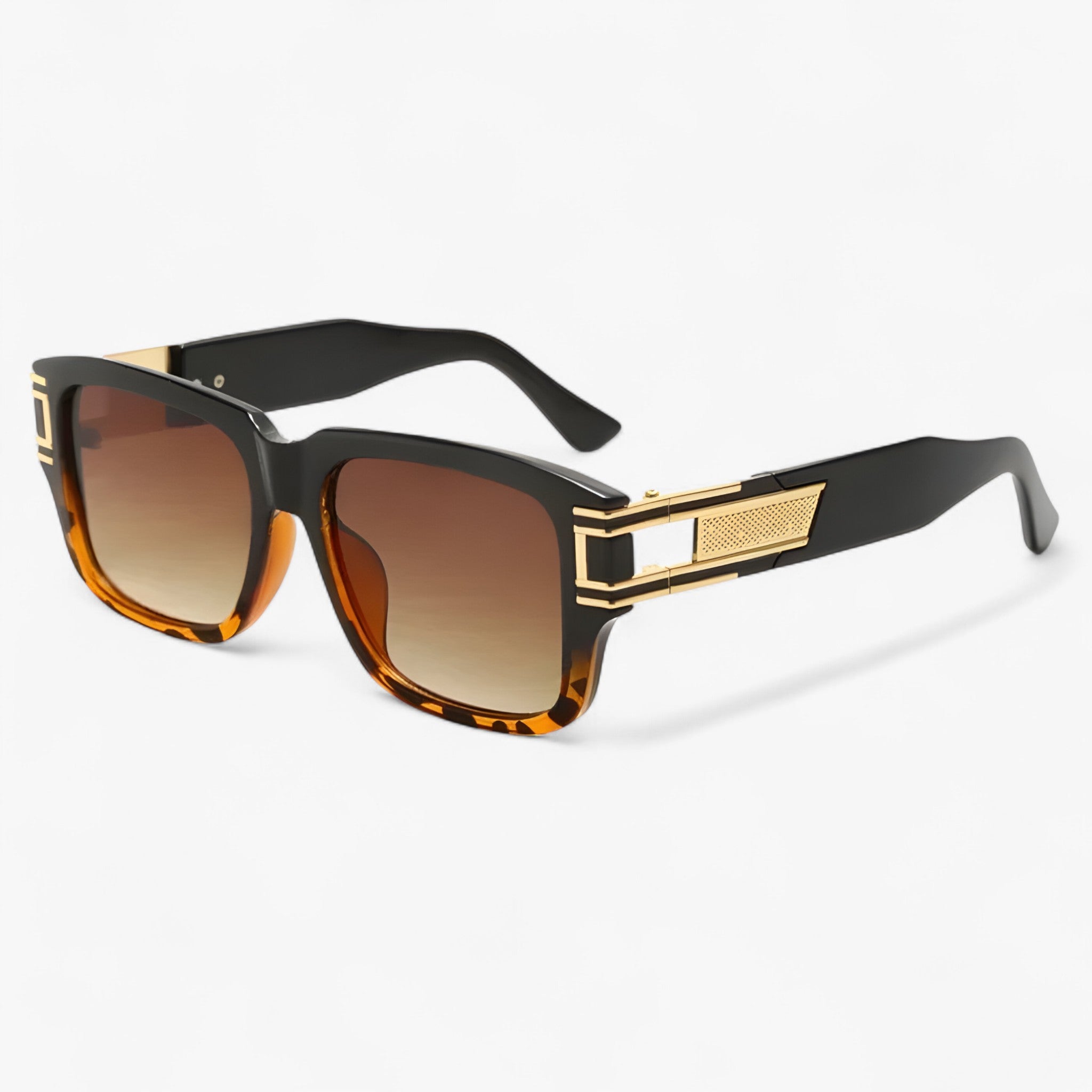 Emil | Occhiali da sole quadrati vintage con design a goccia - Leopardo nero Come immagine - Fashion Sunglasses men sunglasses polarized mens sunglasses Polarized man sunglasses polarized sunglasses women Sunglasses sunglasses polarized men - Concept Palermo