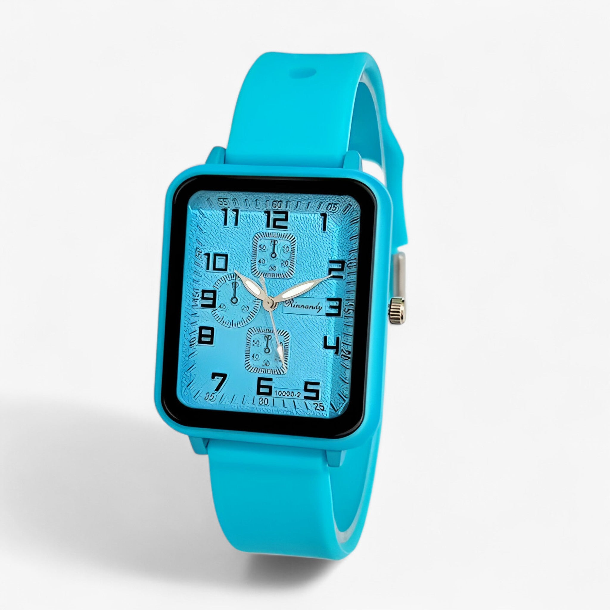 Julia | Orologio sportivo da donna al quarzo con cinturino in silicone blu - Blu Verde - female watch watch for women - Concept Palermo