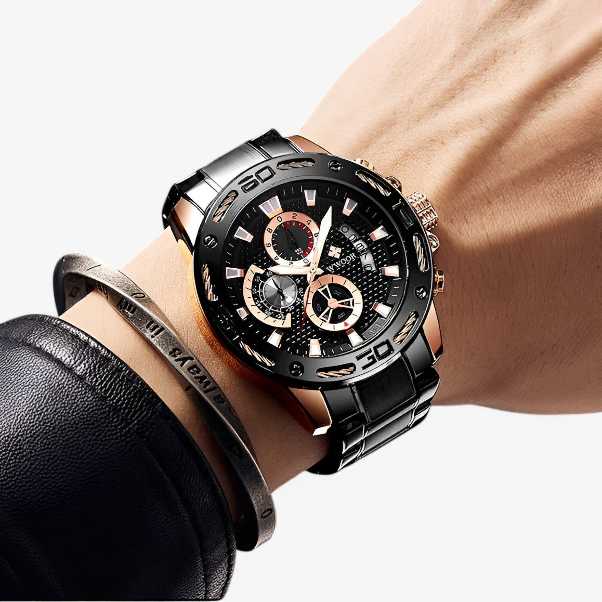 Linus | Orologio Cronografo di Lusso in Acciaio Inossidabile - - - Concept Palermo