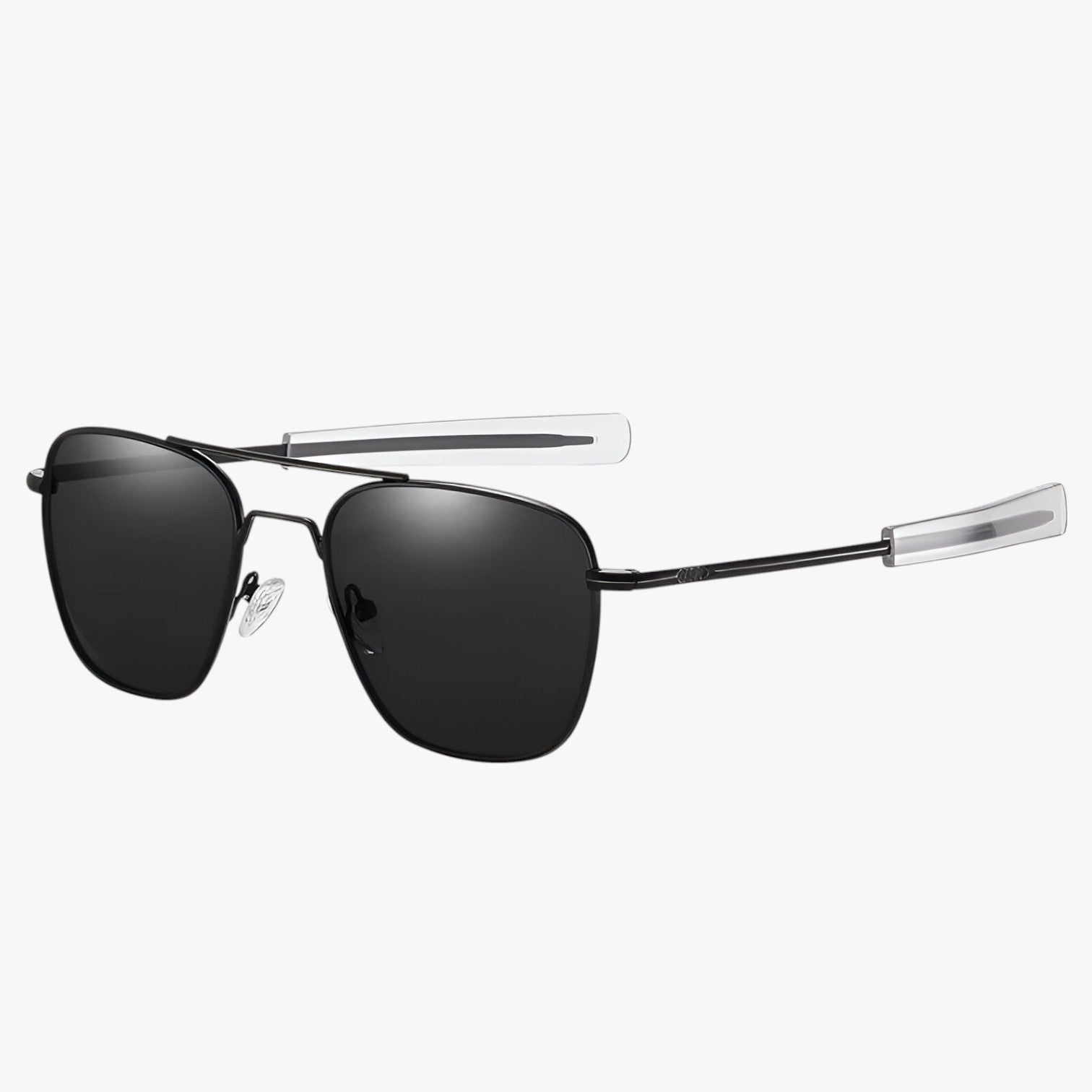 Max | Occhiali da sole vintage in metallo leggero - Nero Nero Polarizzato - Fashion Sunglasses mens sunglasses Sunglasses - Concept Palermo