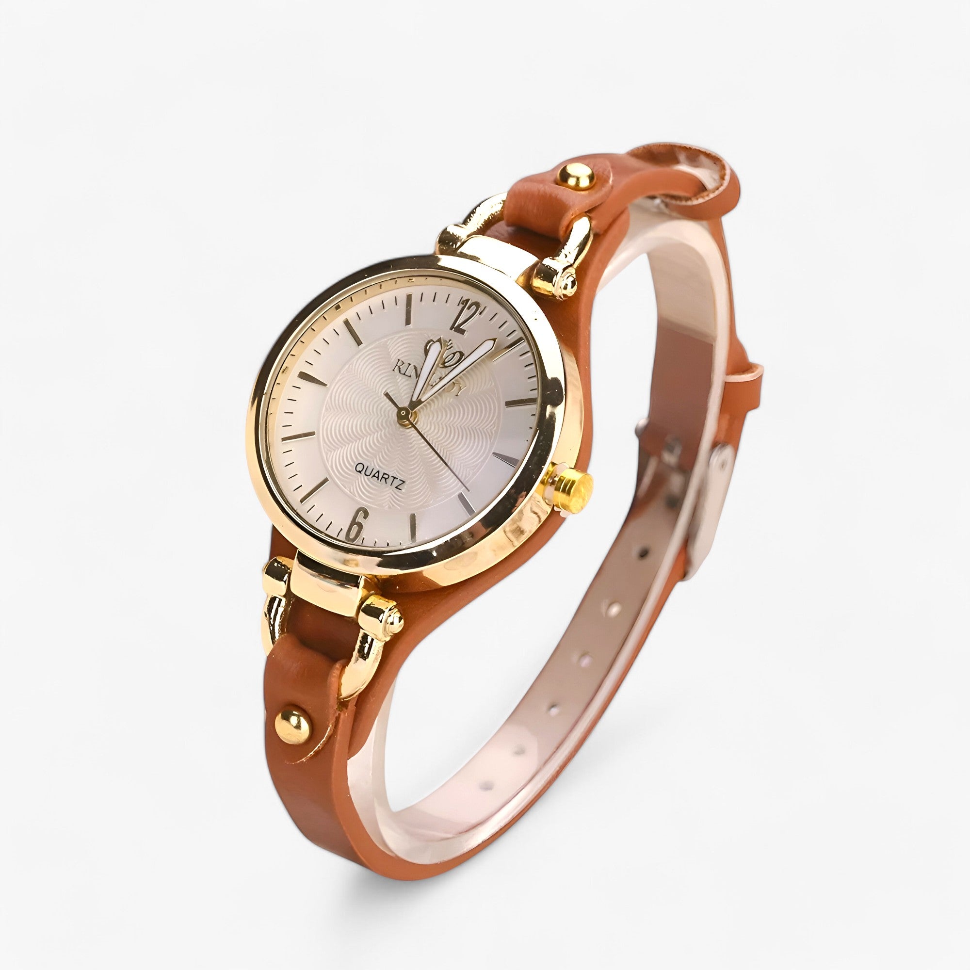 Jiezel | Orologio da Donna - Elegante e Sottile Bracciale in PU Pelle - Marrone - ladies watch watch for women WOMEN wrist watches for women - Concept Palermo