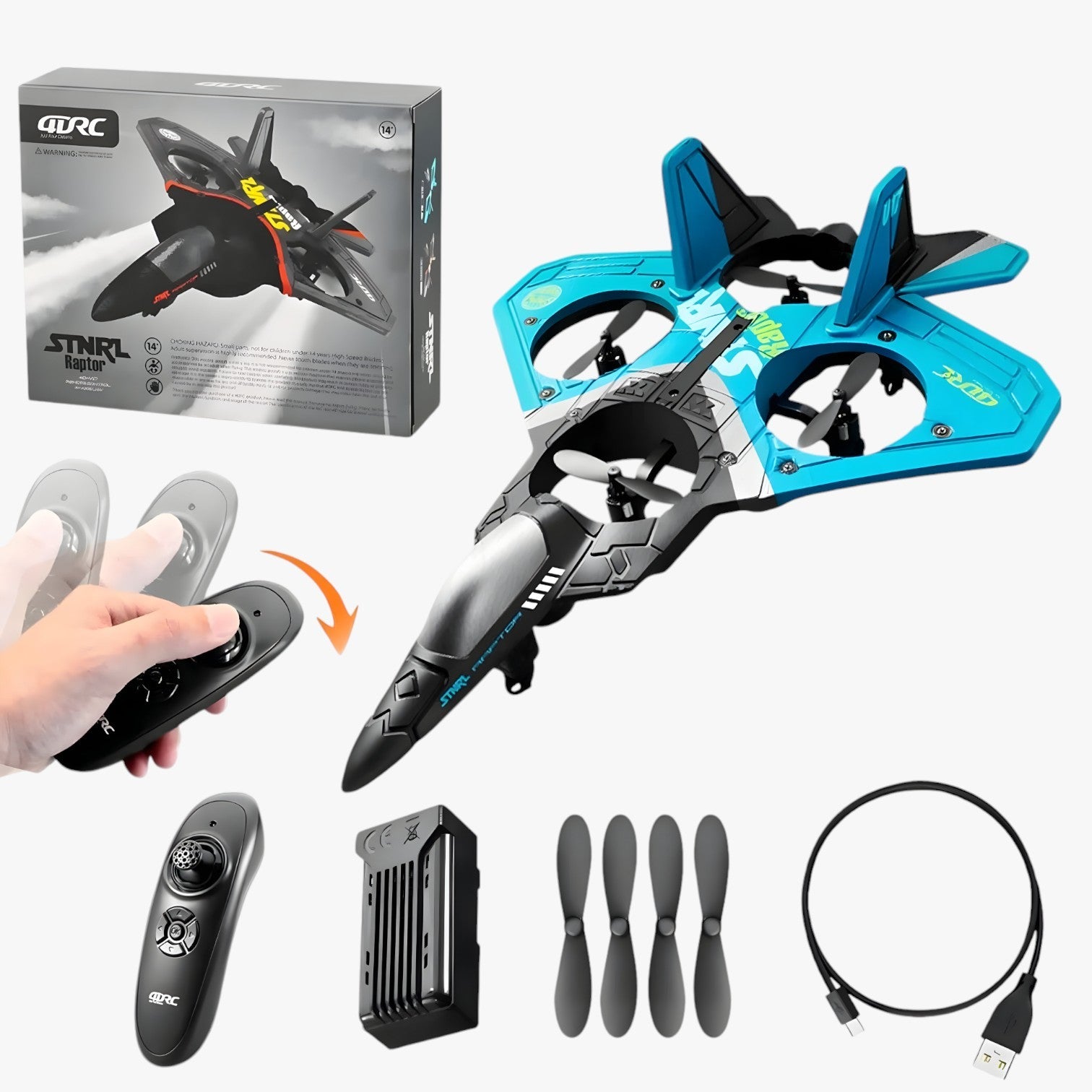 Hank | Aereo da Combattimento RC – Stabile, Durevole e Facile da Guidare - - toys toys & gifts TOYS AND GAMES toys for kids - Concept Palermo