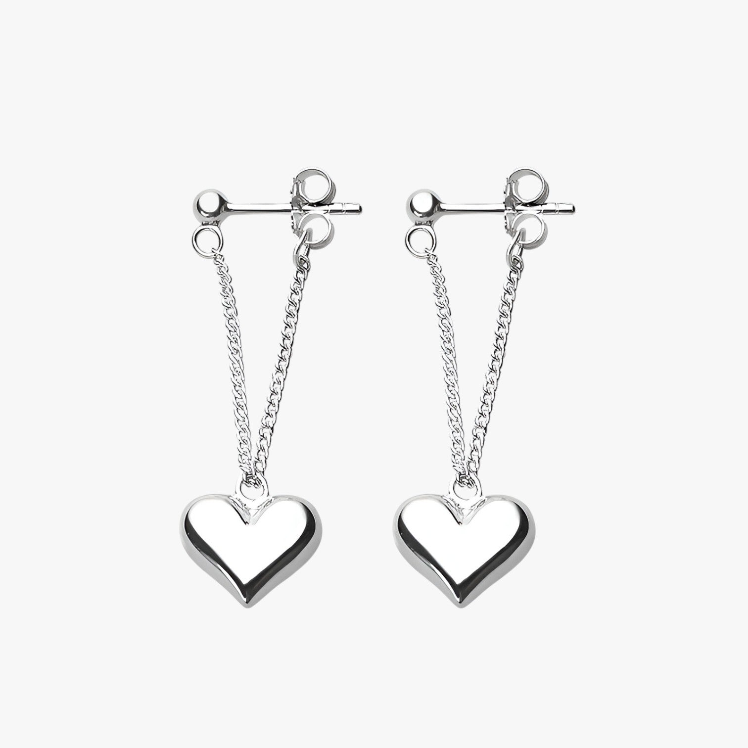 Barbara | Eleganti orecchini a cuore in argento - Stiloso, ipoallergenico e senza tempo - - Accessories Jewelry EARRINGS womens earring - Concept Palermo