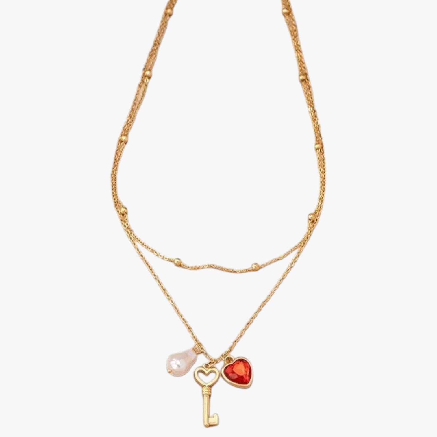 Elsie | Collana cuore con perla elegante - - elegant womens necklaces necklace NECKLACES Necklaces for Women - Concept Palermo