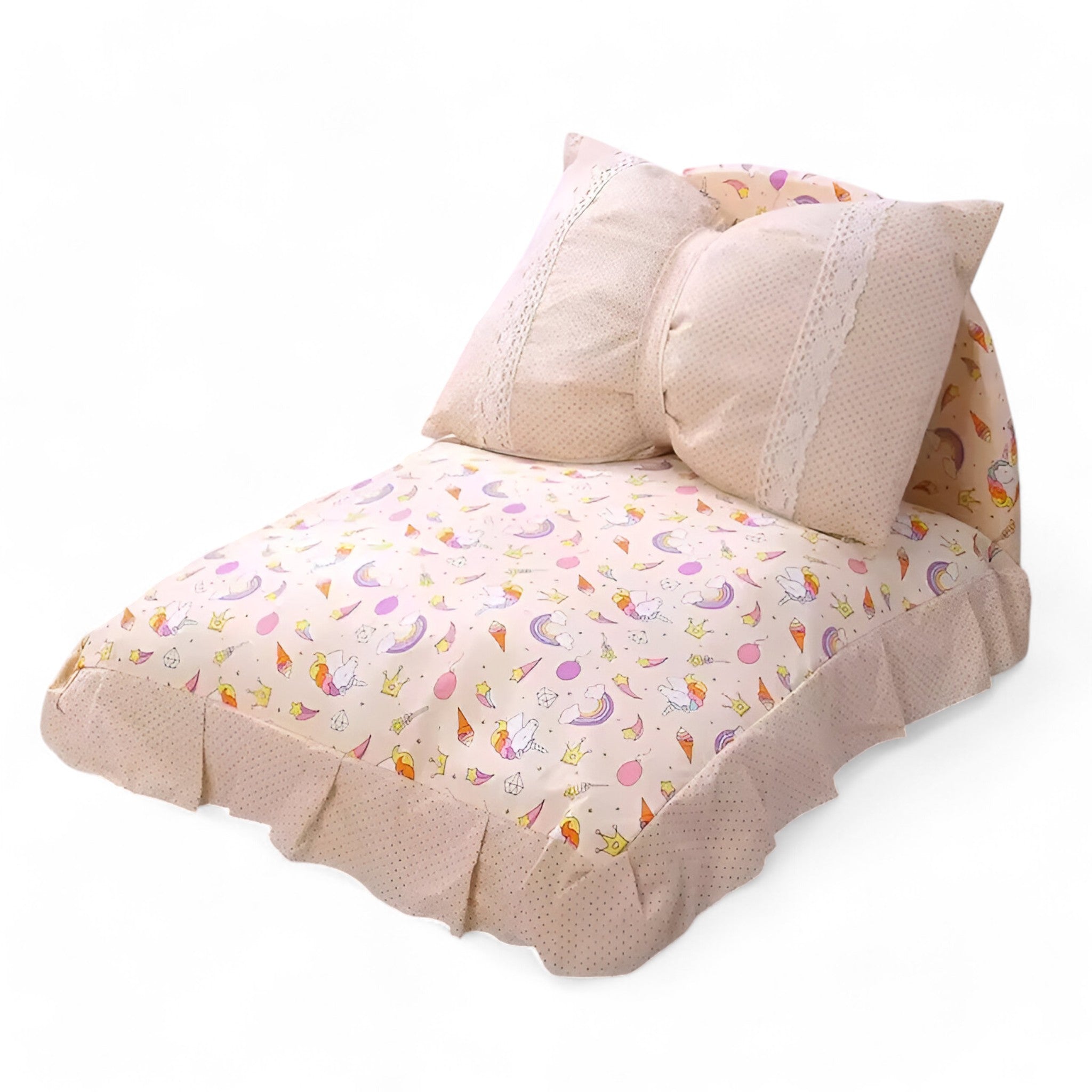 BowLux | Letto per Gatti e Cani a Forma di Fiocco – Comfort e Stile per il Tuo Animale Domestico - Unicorno - - Concept Palermo