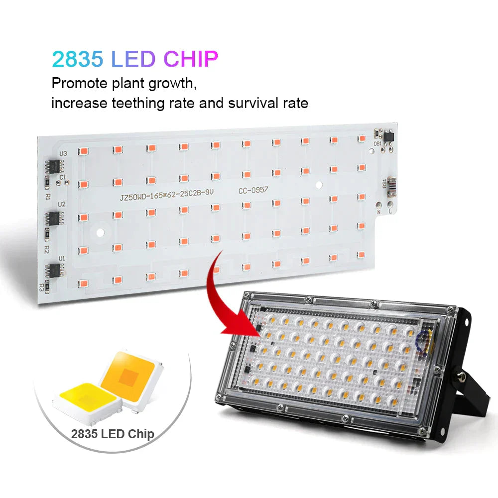 HydroGlow - Lampada da coltivazione LED a spettro completo con spina EU - - Decoration lighting grow lamp grow light led lamp lightning plant light - Concept Palermo