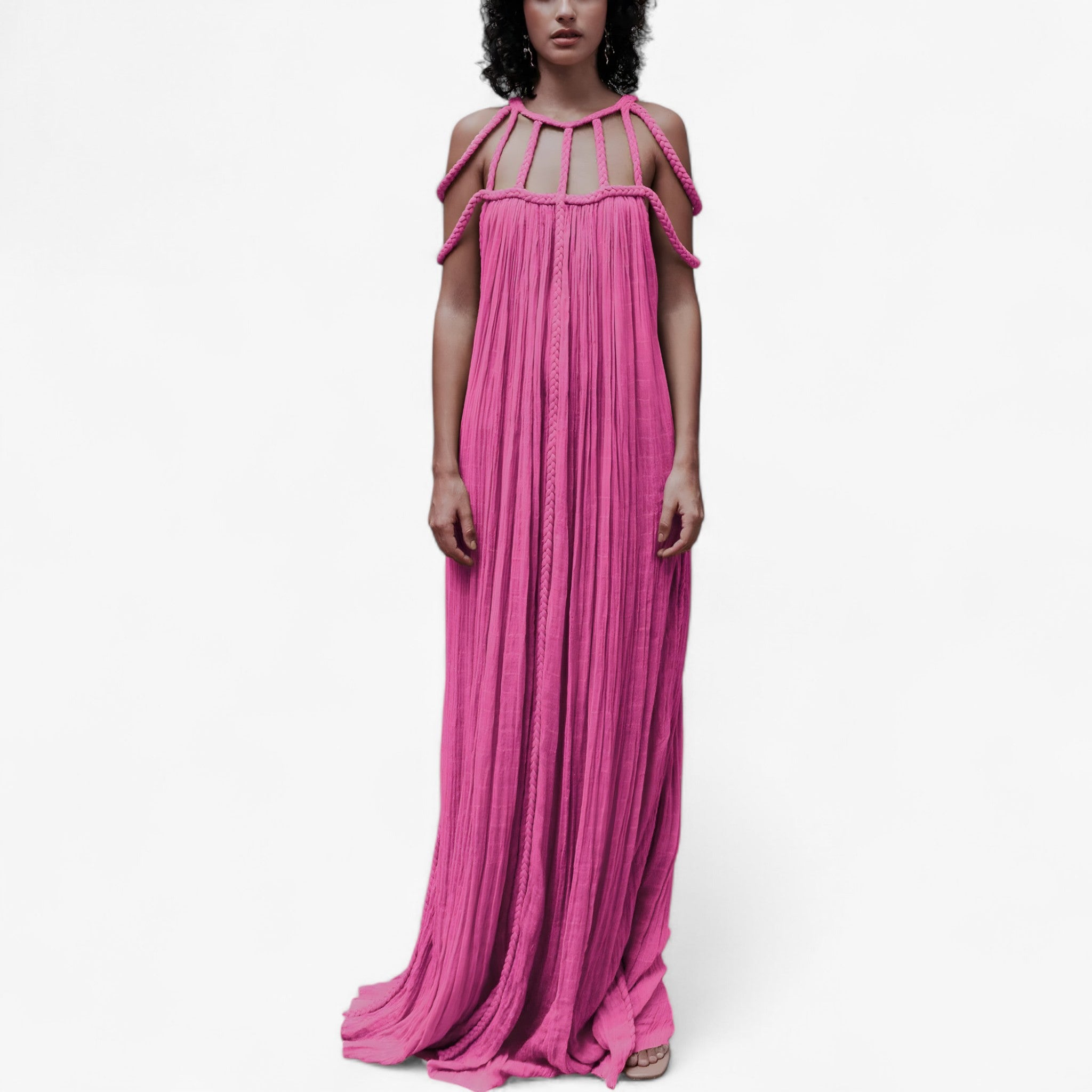 Linette | Abito Lungo - Rosa Taglia unica (34-46) - - Concept Palermo