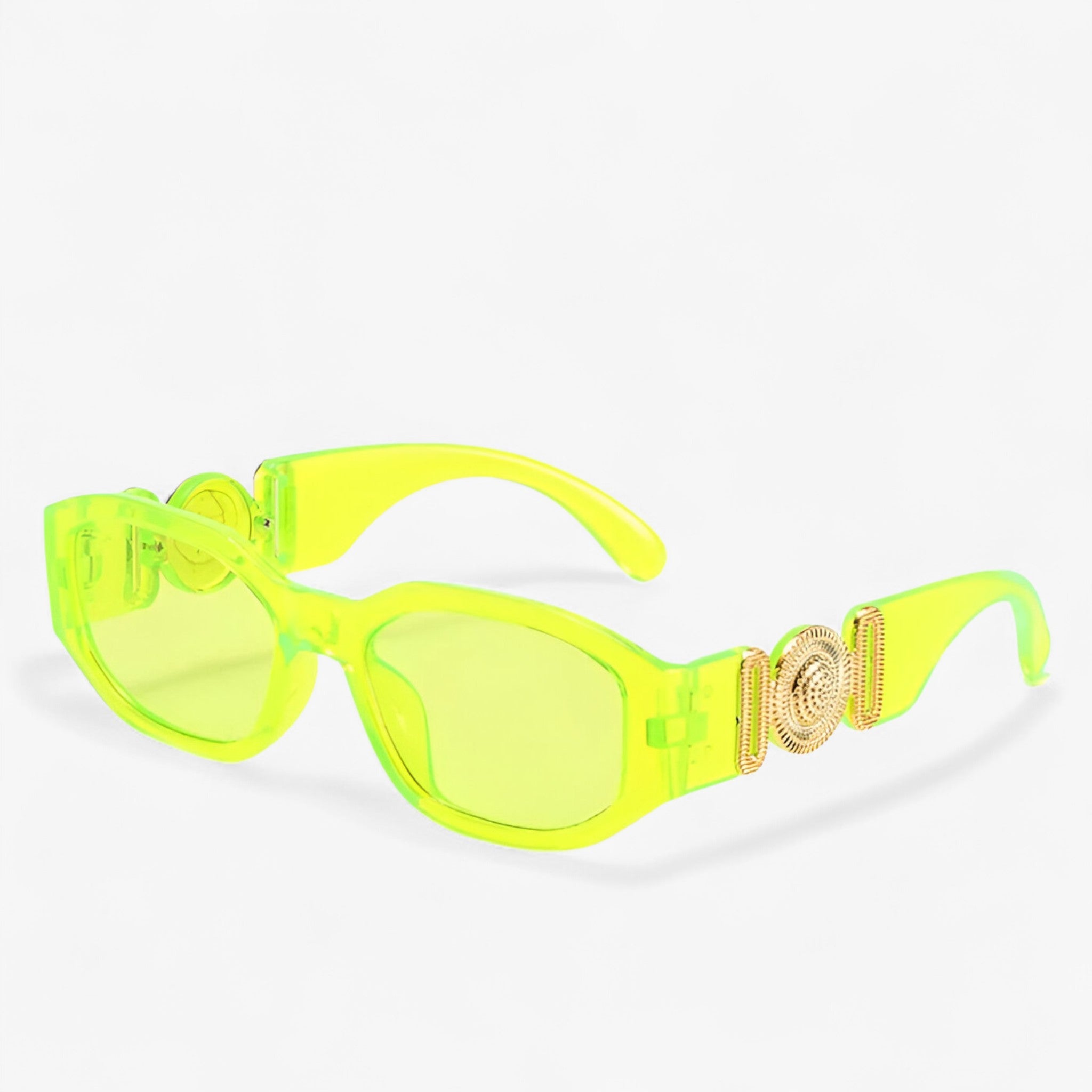 Liam | Occhiali da sole rettangolari piccoli da viaggio e stile vintage - Verde fluorescente As shown - Fashion Sunglasses men sunglasses polarized mens sunglasses Polarized man sunglasses Sunglasses sunglasses polarized men - Concept Palermo