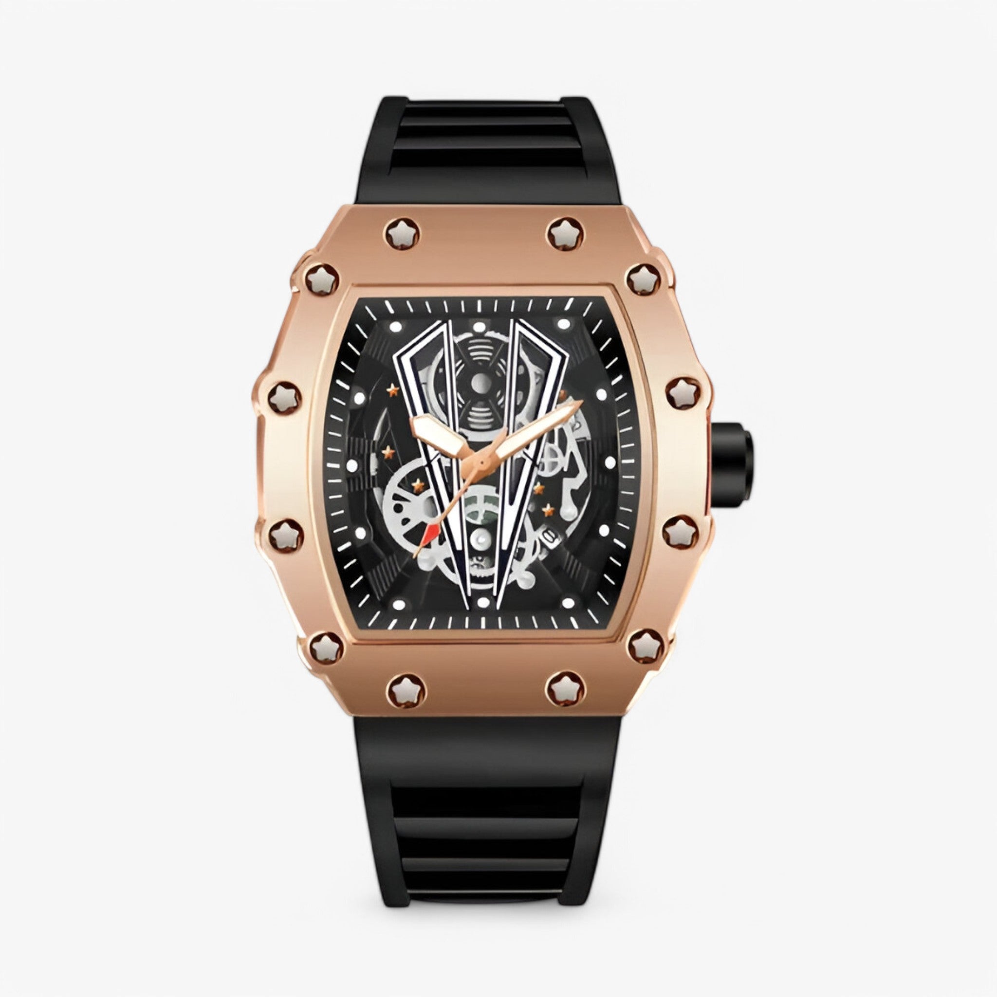 Adelmo | Orologio sportivo di lusso quadrato - Rosa - - Concept Palermo