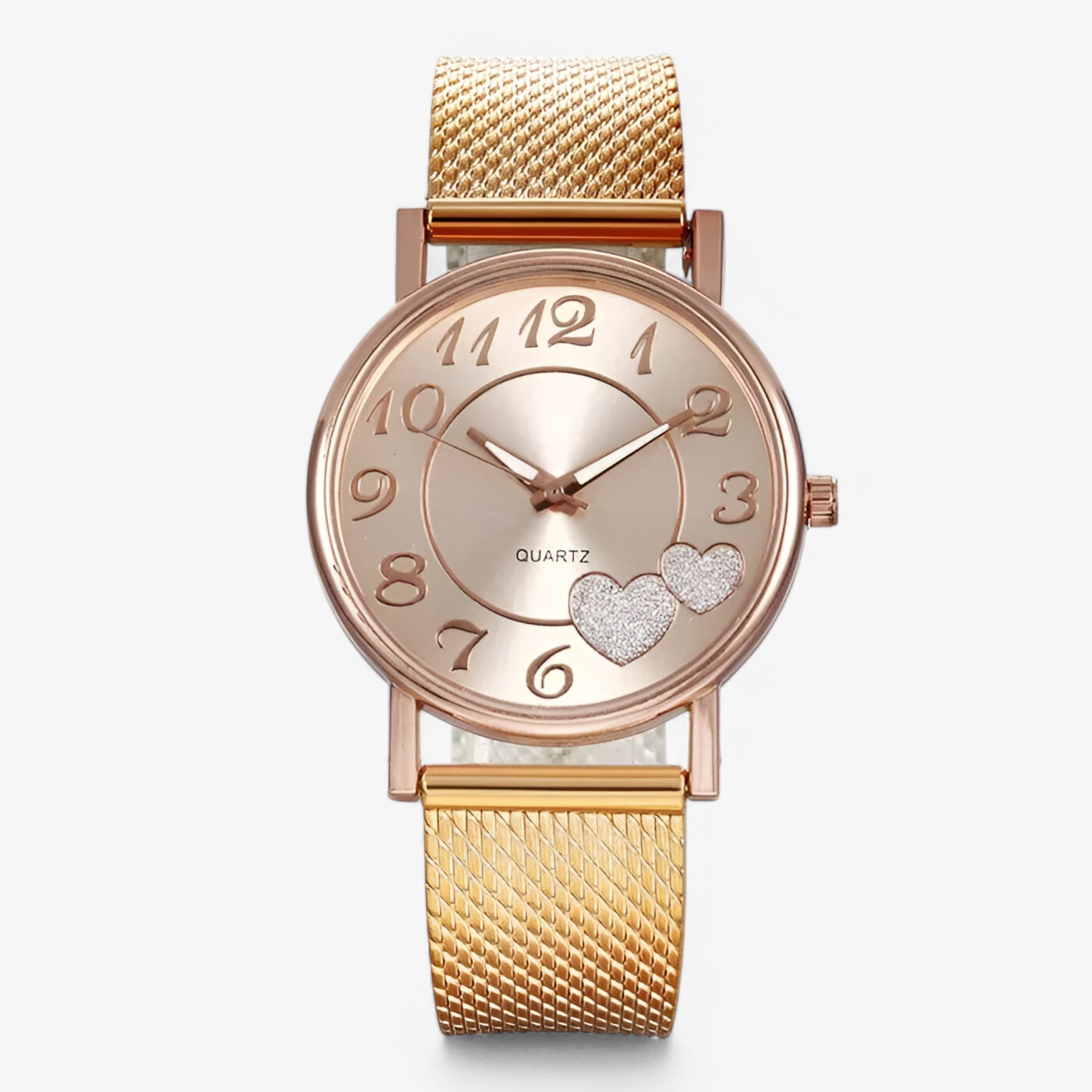 Karina | Orologio Elegante in Oro Rosa con Quadrante a Cuore - Oro Rosa - female watch watch for women - Concept Palermo