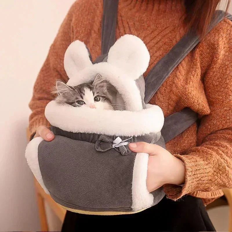 Un affascinante gatto in una borsa di peluche - - - Concept Palermo