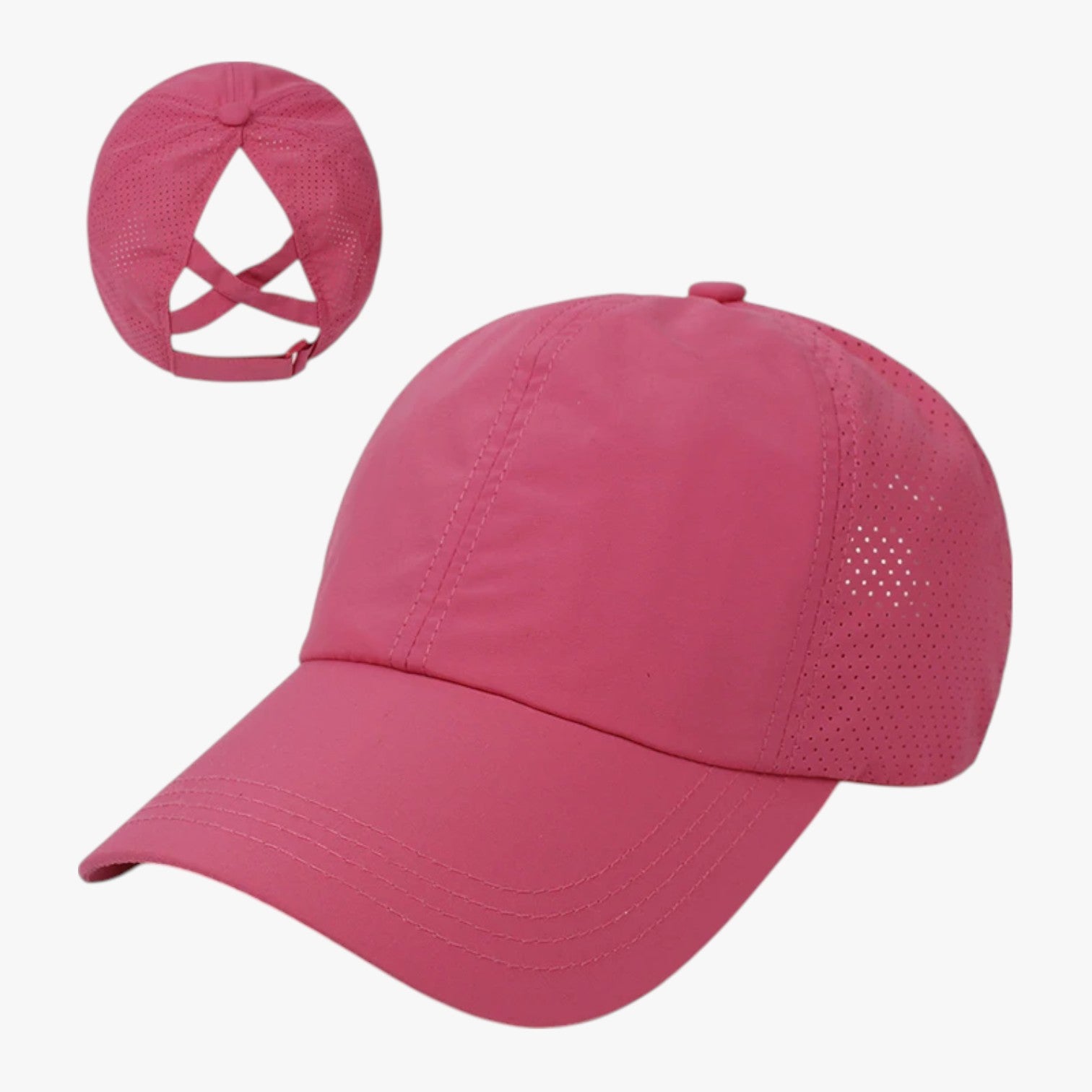 Aliyah | Cappello sportivo estivo con coda di cavallo e rete traspirante - Rosa - hat Hat for girls hats women hat womens hat - Concept Palermo