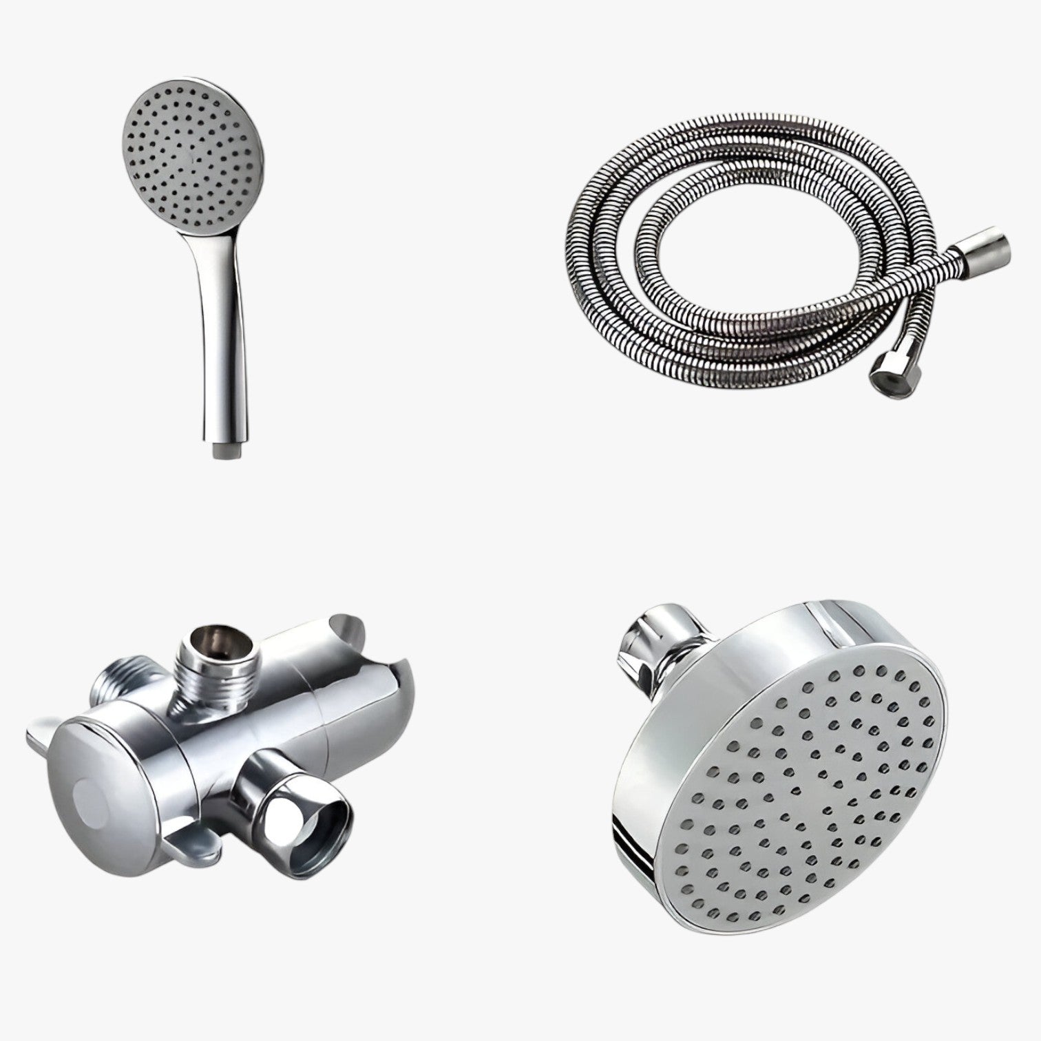 Cecil | Doppia doccia – per un getto d'acqua lussuoso e rinfrescante - Cromo 4 pollici - bathroom - Concept Palermo