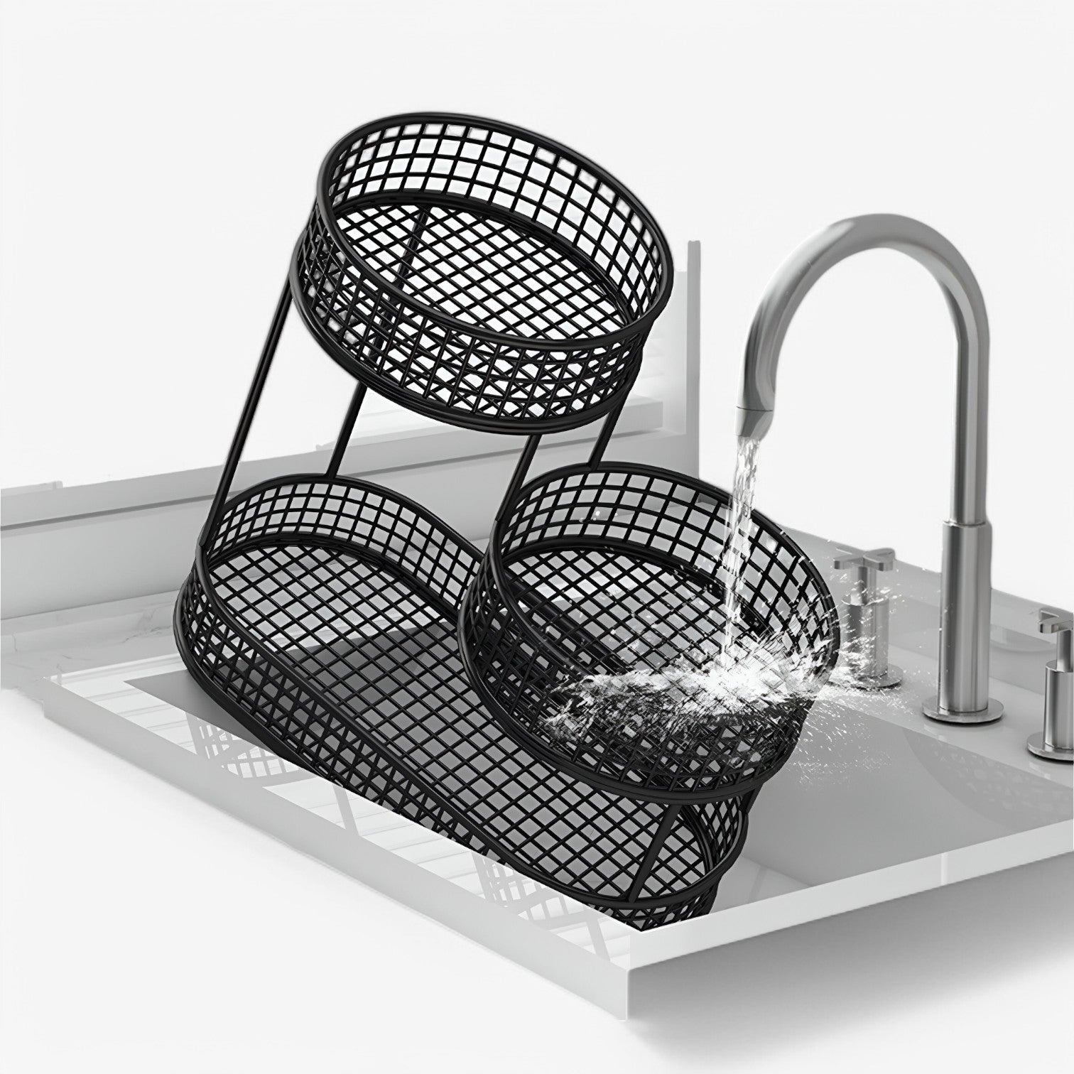 Milena | Elegante cesta di frutta in ferro – Mantieni la frutta fresca e organizzata - - Kitchen kitchen accessory - Concept Palermo