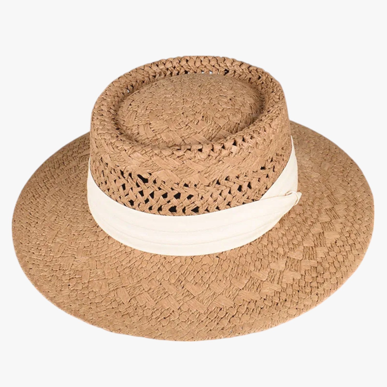 Edith | Cappello estivo a tesa larga - Cachi-Beige Circa 56-58cm - hat Hat for girls summer hat Sun Hats women hat - Concept Palermo