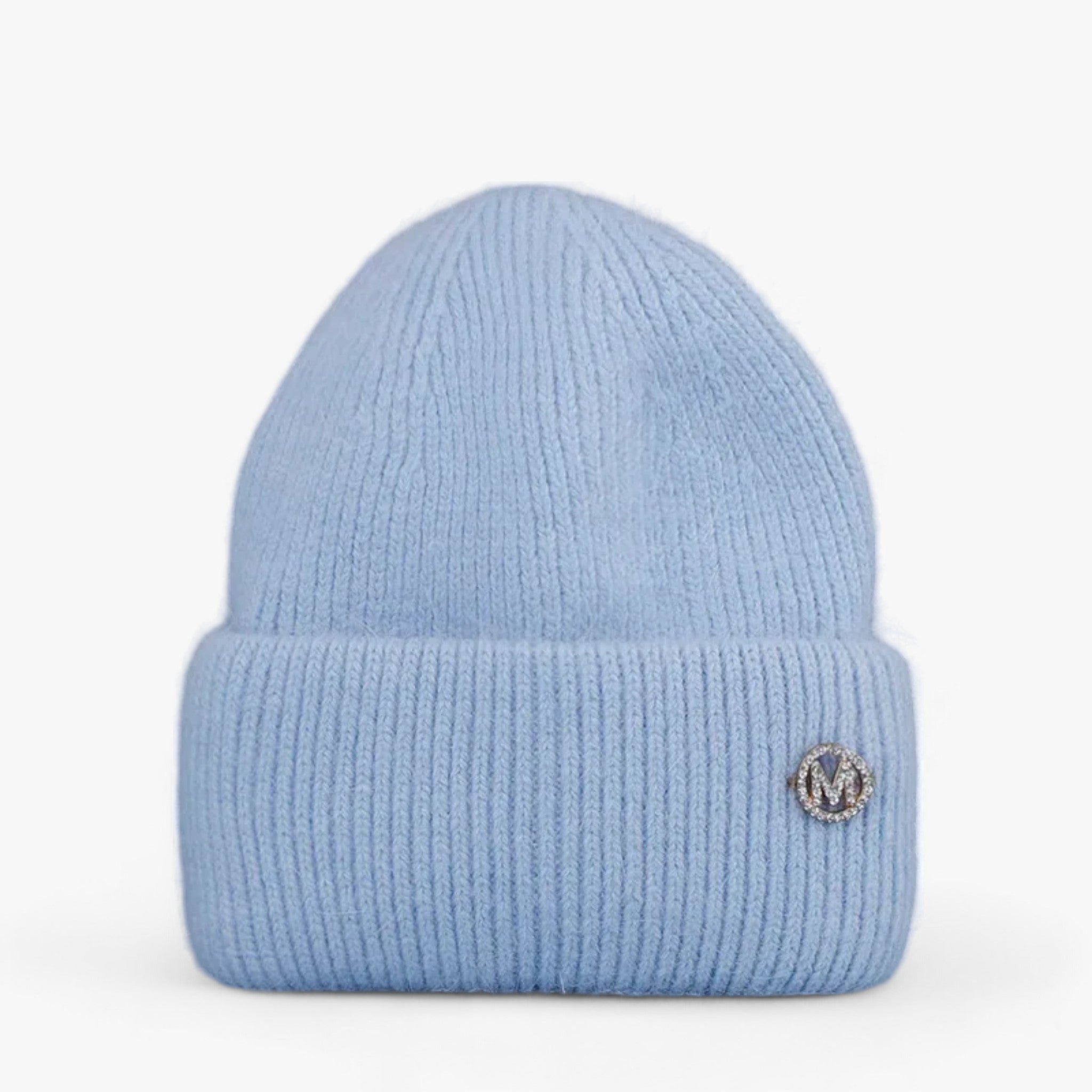 Elle | Cappello invernale: calore lussuoso con vera pelliccia di coniglio - Azzurro cielo con M 54cm-60cm - bucket hats hat Sun Hats - Concept Palermo