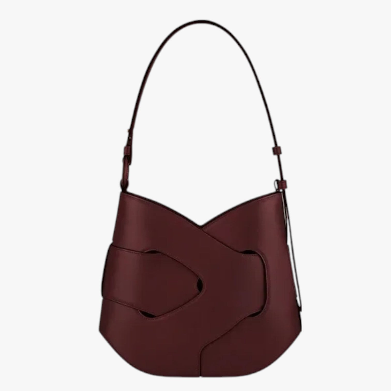 Skye | Borsa a tracolla in pelle intrecciata - Francia Bordeaux Scuru 26x6x28cm - bag Bags Shoulder Bags women bags - Concept Palermo
