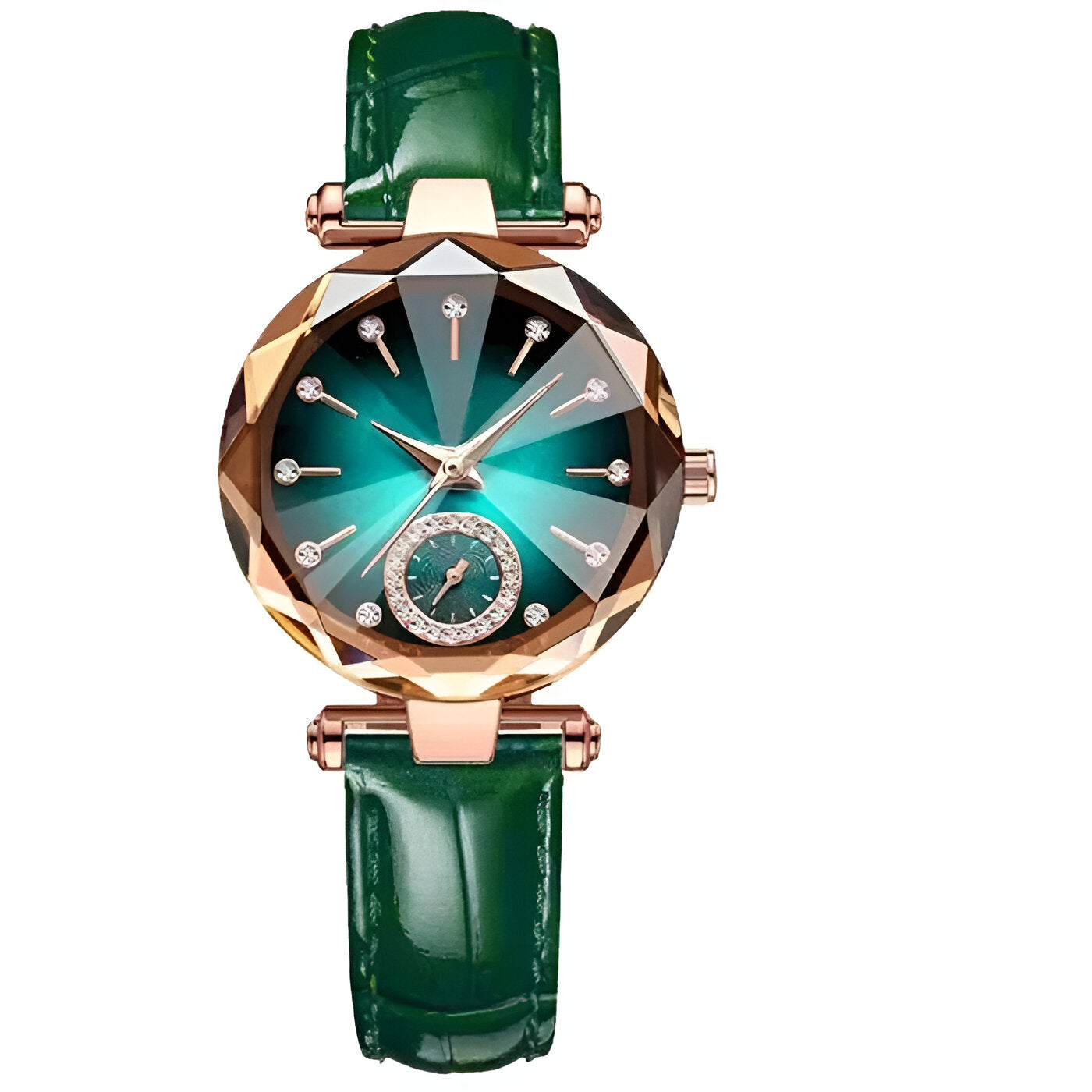 Grace | Orologio da donna elegante in acciaio con diamanti e impermeabile - Verde - female watch watch for women - Concept Palermo